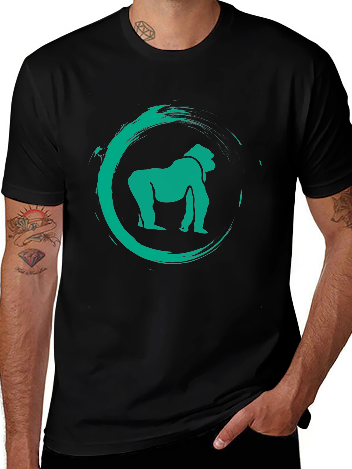 Variant 5 of Gorilla Graphic Tee - Cool Casual Wear