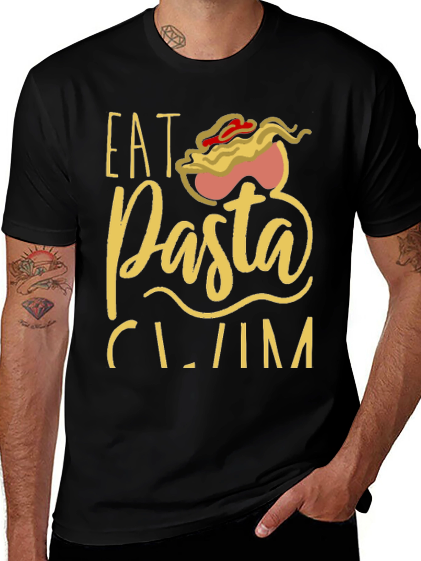Variant 27 of Eat Pasta Claim T-Shirt, Funny Foodie Tee