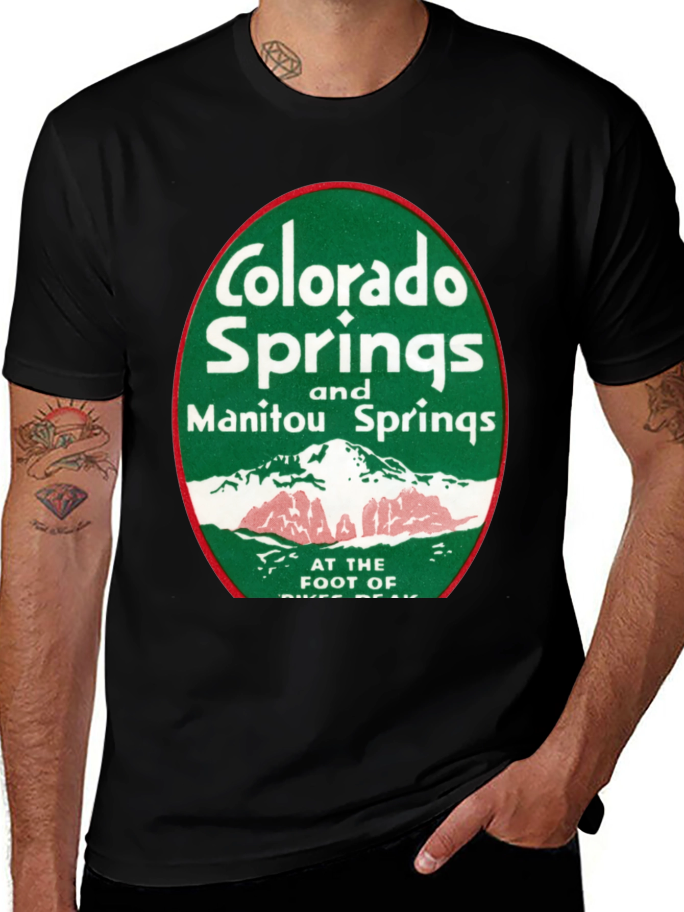 Variant 18 of Colorado & Manitou Springs Retro Graphic Tee