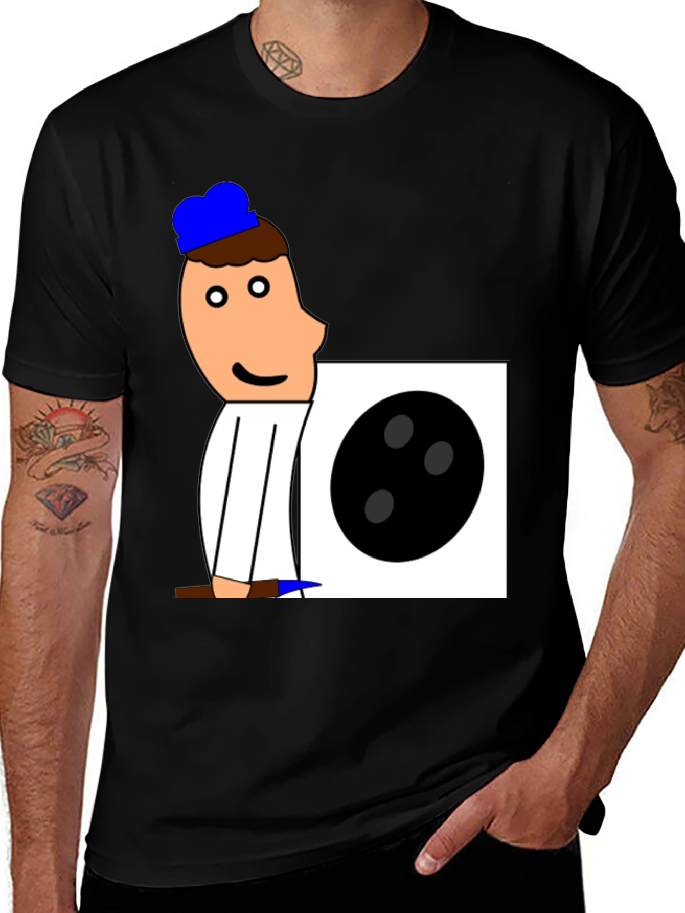 Variant 6 of Cartoon Bowling T-Shirt