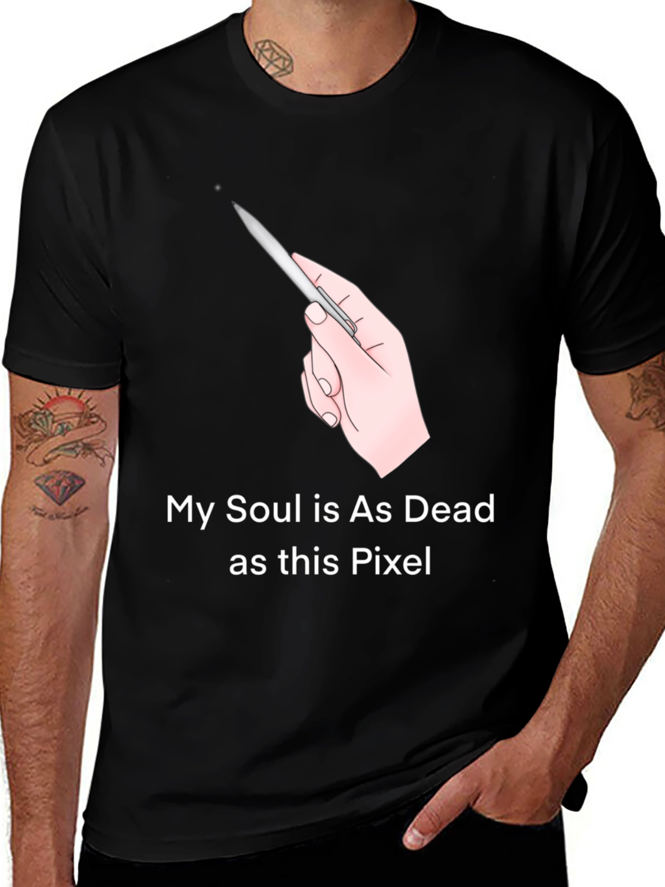 Variant 5 of My Soul is Dead Pixel T-Shirt - Funny Graphic Tee