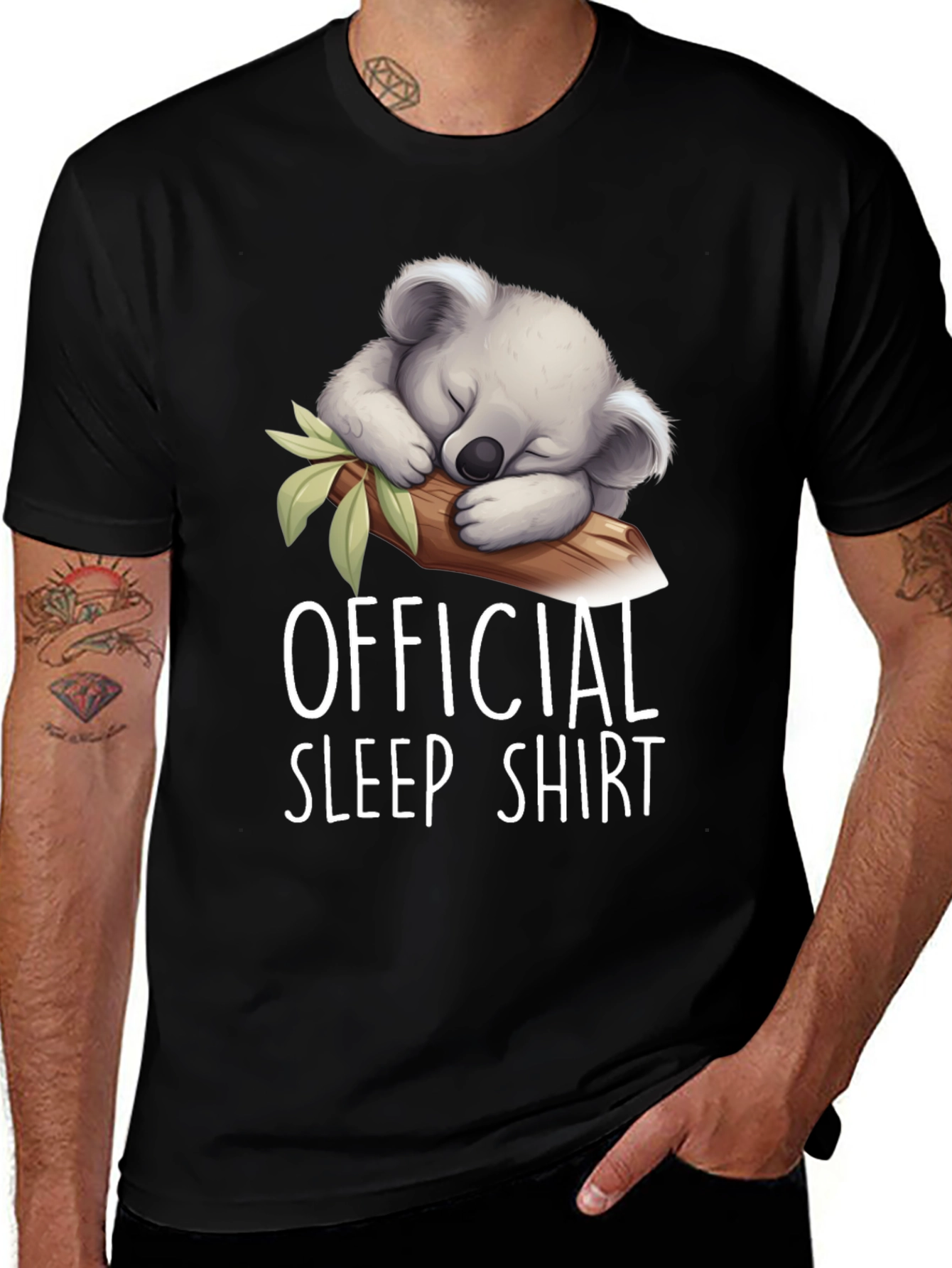 Variant 23 of Official Sleep Shirt - Cute Koala Graphic Tee