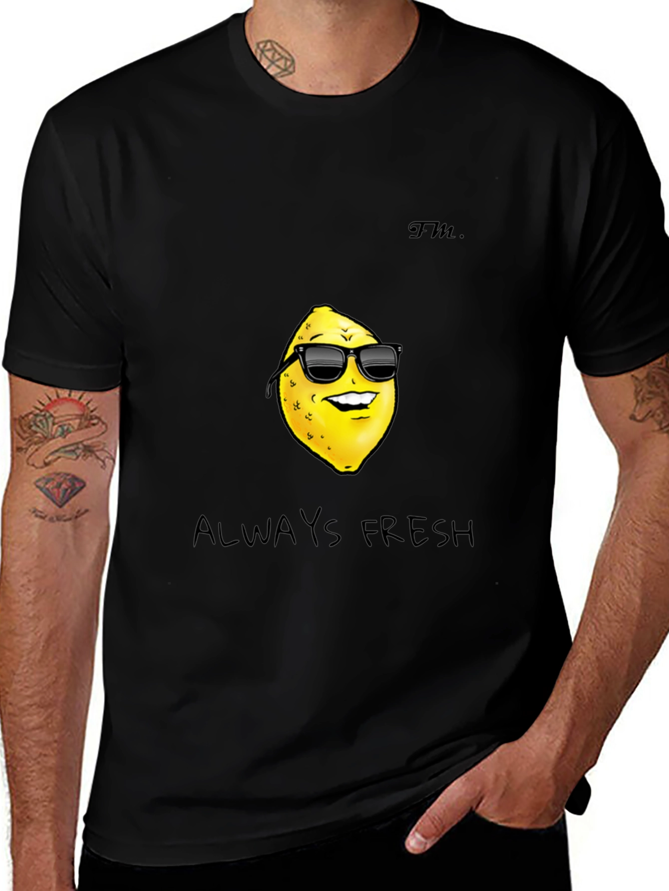 Variant 11 of Cool Lemon Graphic Tee - Always Fresh