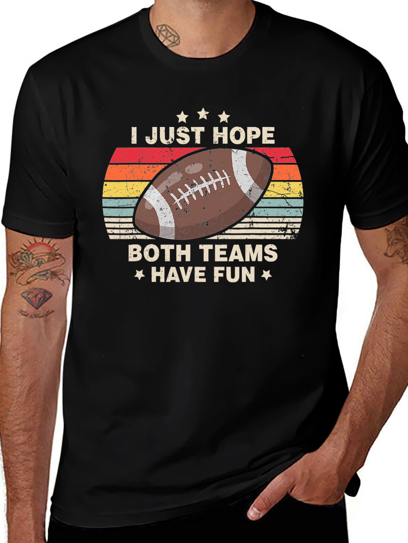 Variant 2 of I Just Hope Both Teams Have Fun Football T-Shirt