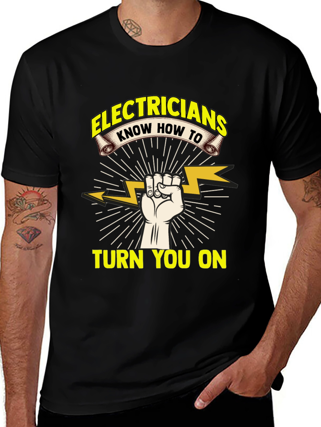 Variant 22 of Electricians Know How To Turn You On T-Shirt