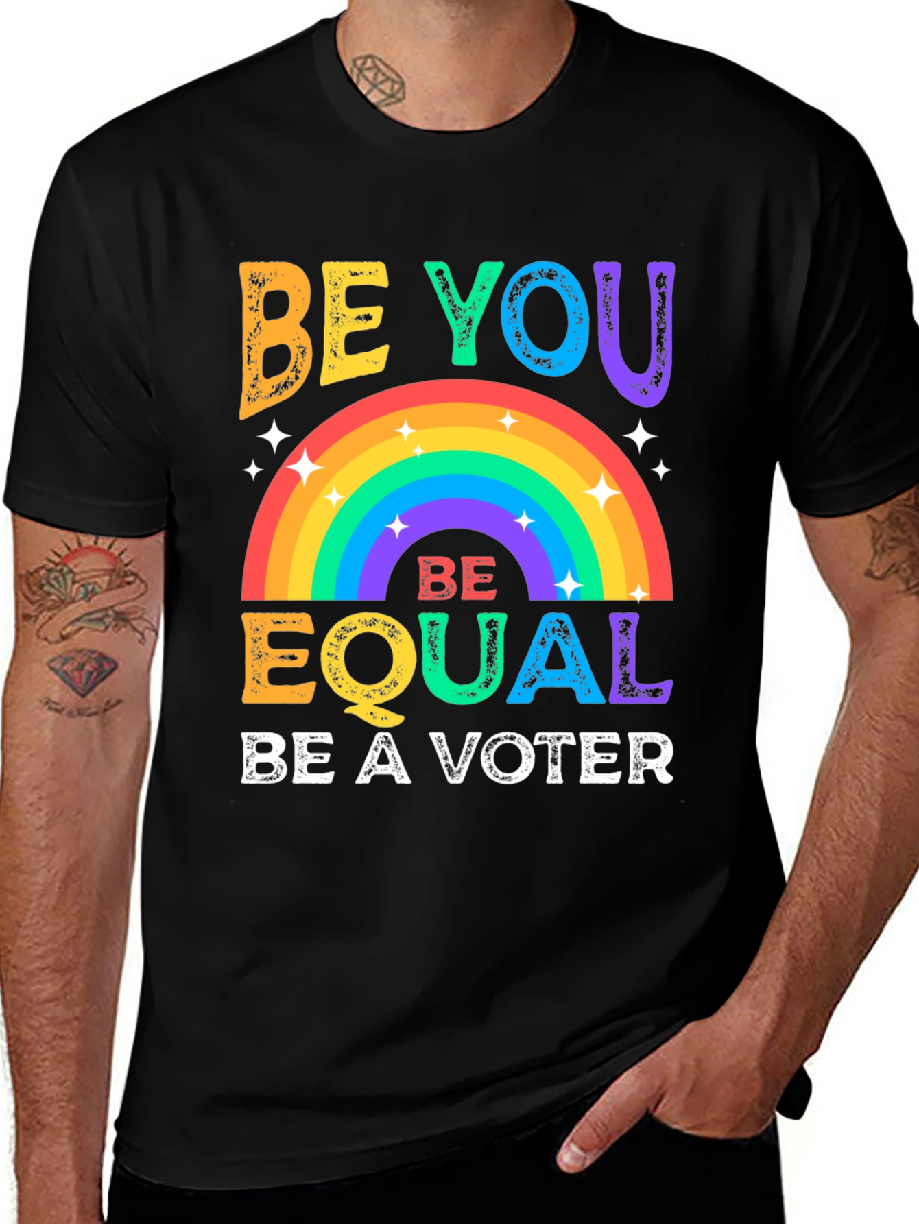 Variant 15 of Be You Be Equal Voter Graphic T-Shirt
