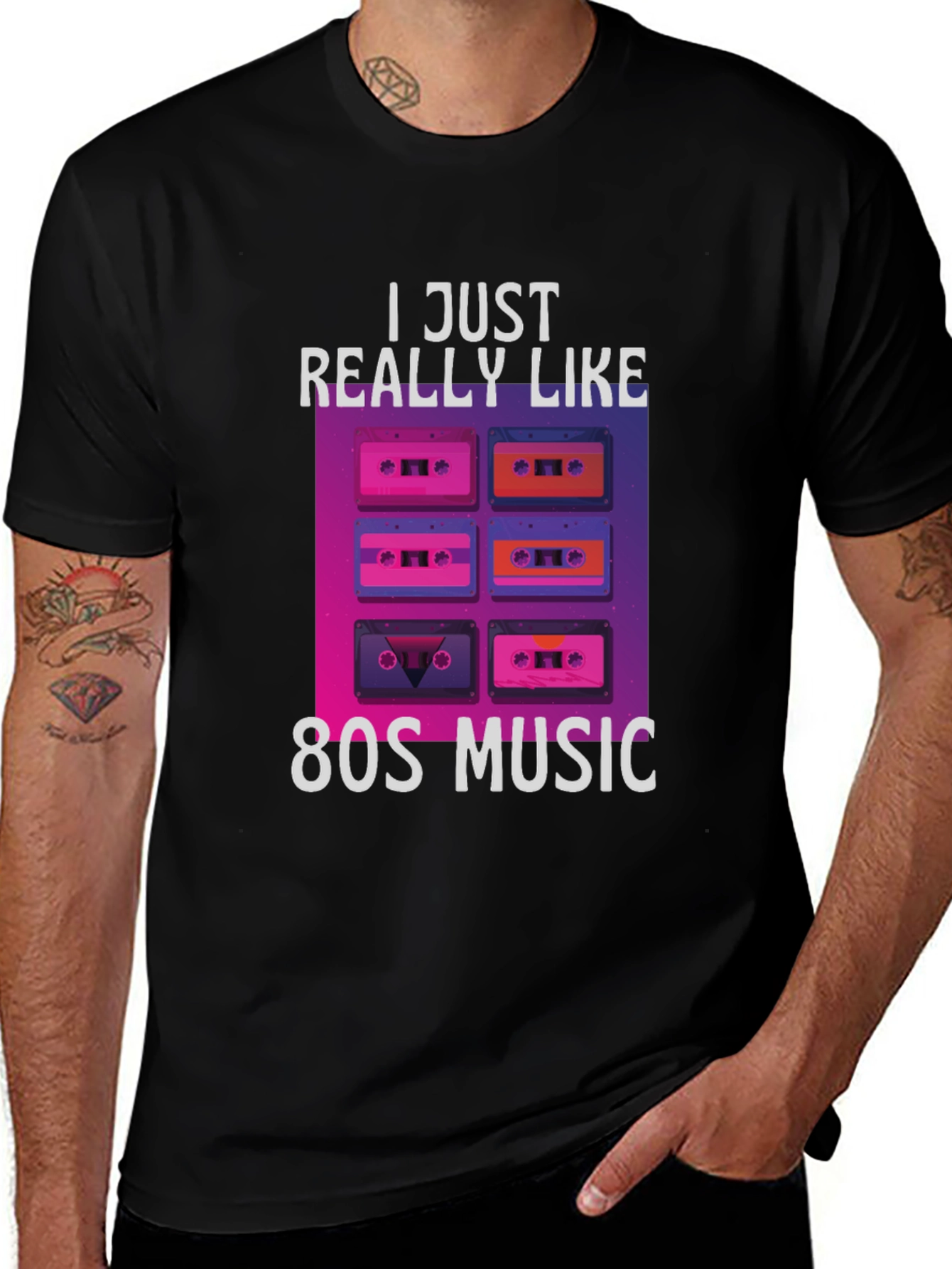 Retro 80s Music Graphic Tee