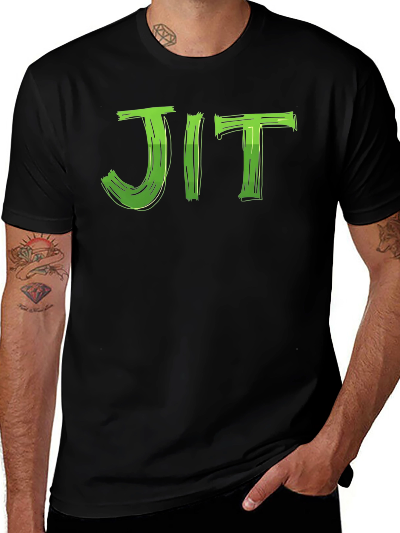 Black JIT Graphic Tee - Modern Comfort main image