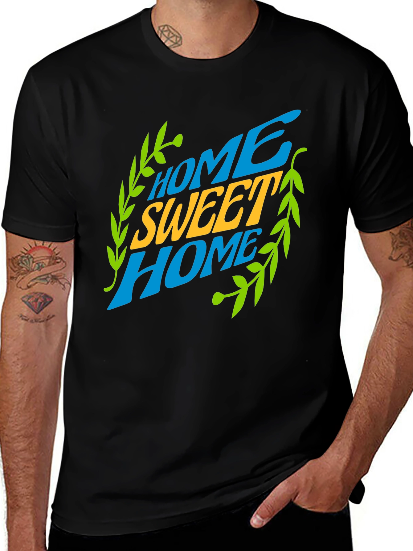 Home Sweet Home Black Tee
