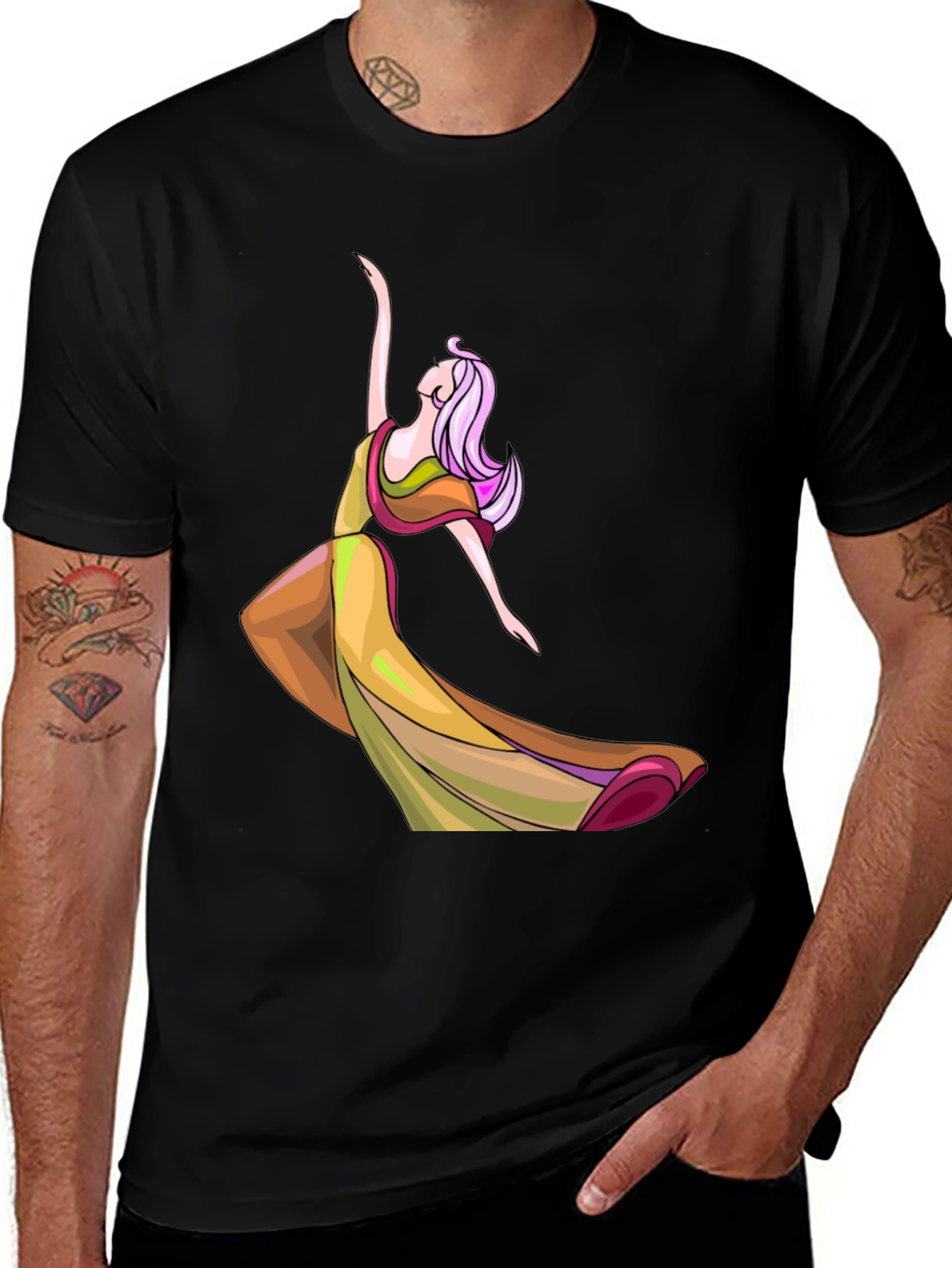 Variant 16 of Elegant Dancer Graphic T-Shirt