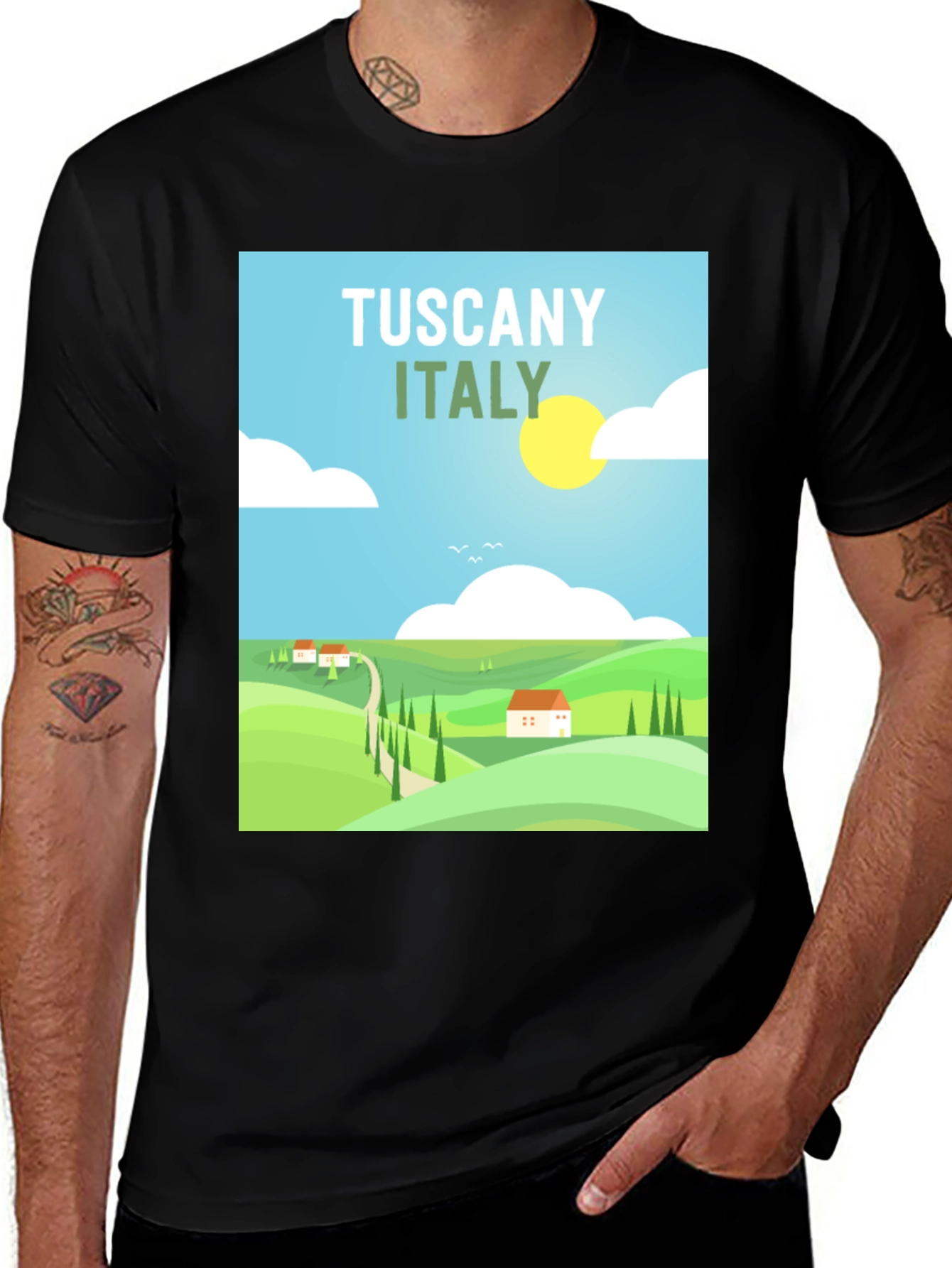 Tuscany Italy T-Shirt: Vintage Travel Tee