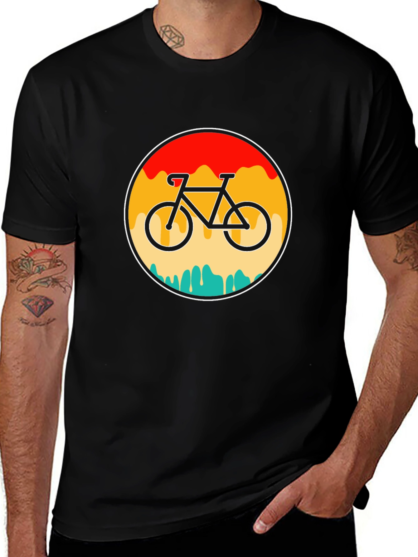 Variant 8 of Retro Bike Graphic Tee - Cool Cycling Shirt