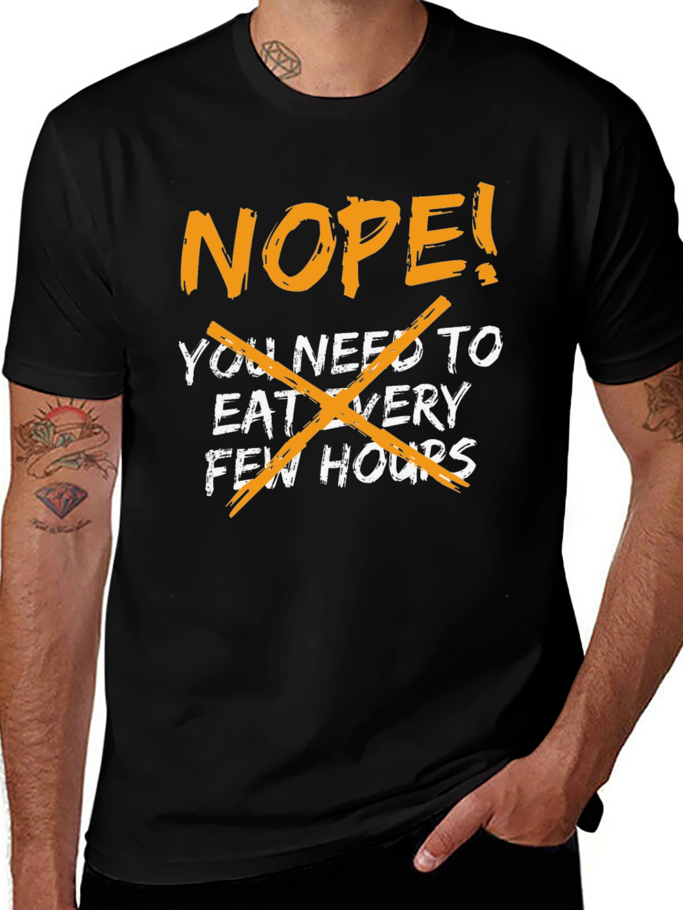 Variant 12 of Nope! Eat Every Few Hours - Graphic Tee