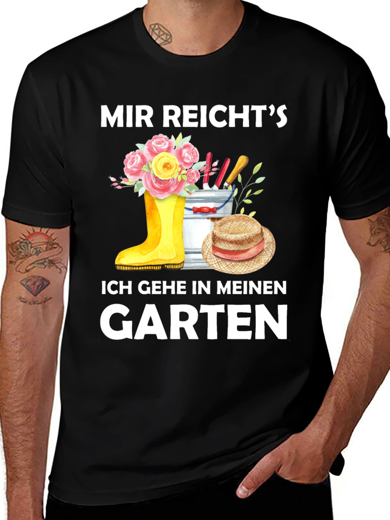 Variant 24 of Gardener's Retreat T-Shirt: "Ich Gehe in Meinen Garten"