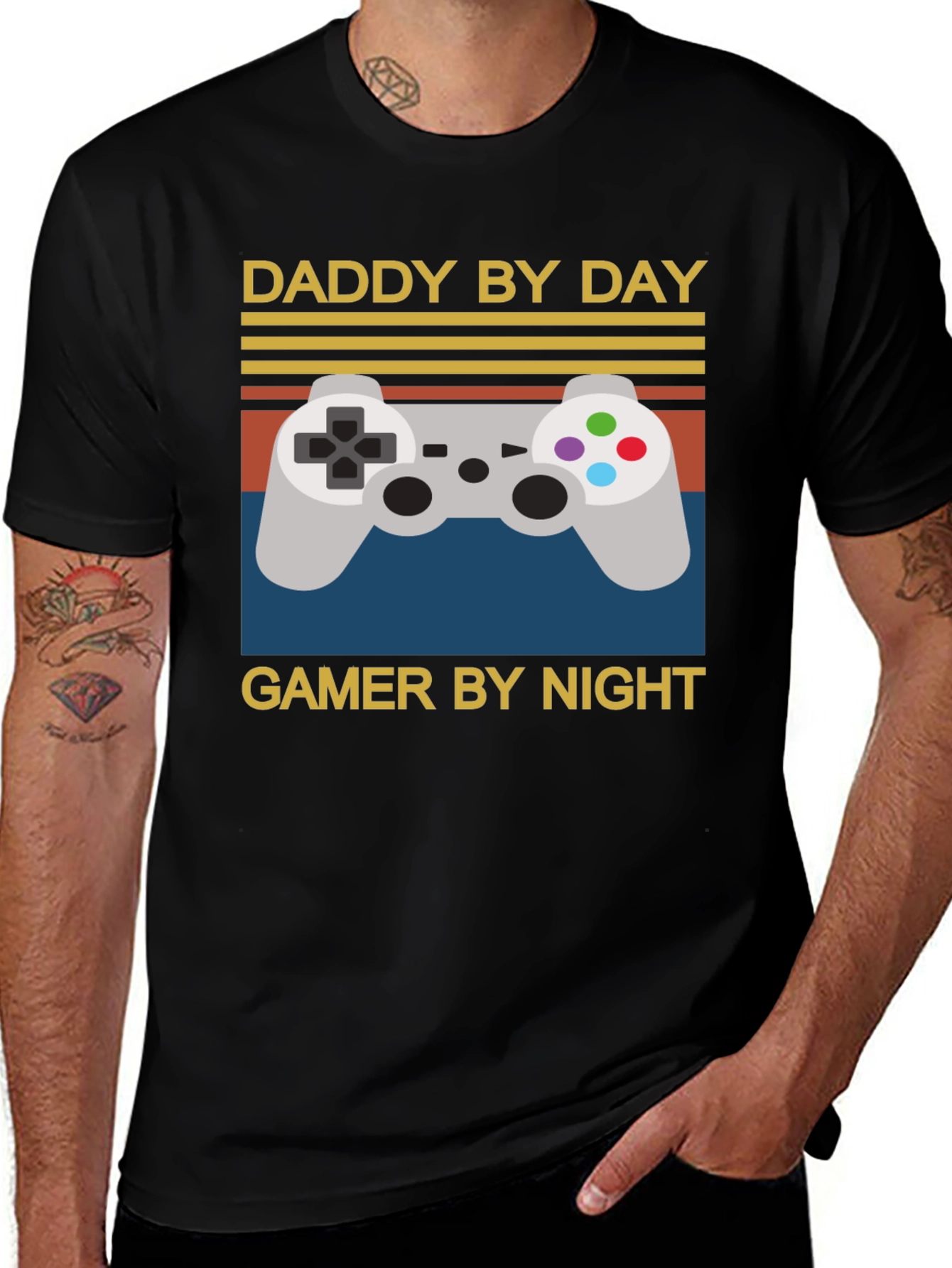 Variant 16 of Daddy By Day Gamer By Night T-Shirt