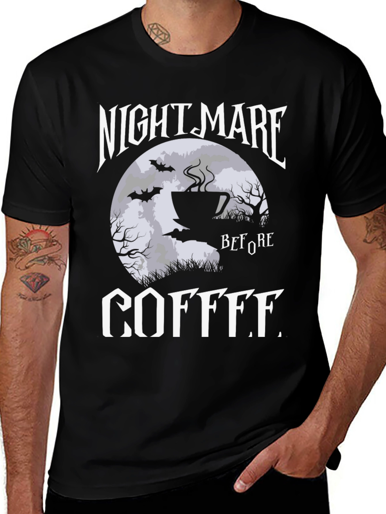 Variant 30 of Nightmare Before Coffee Graphic T-Shirt