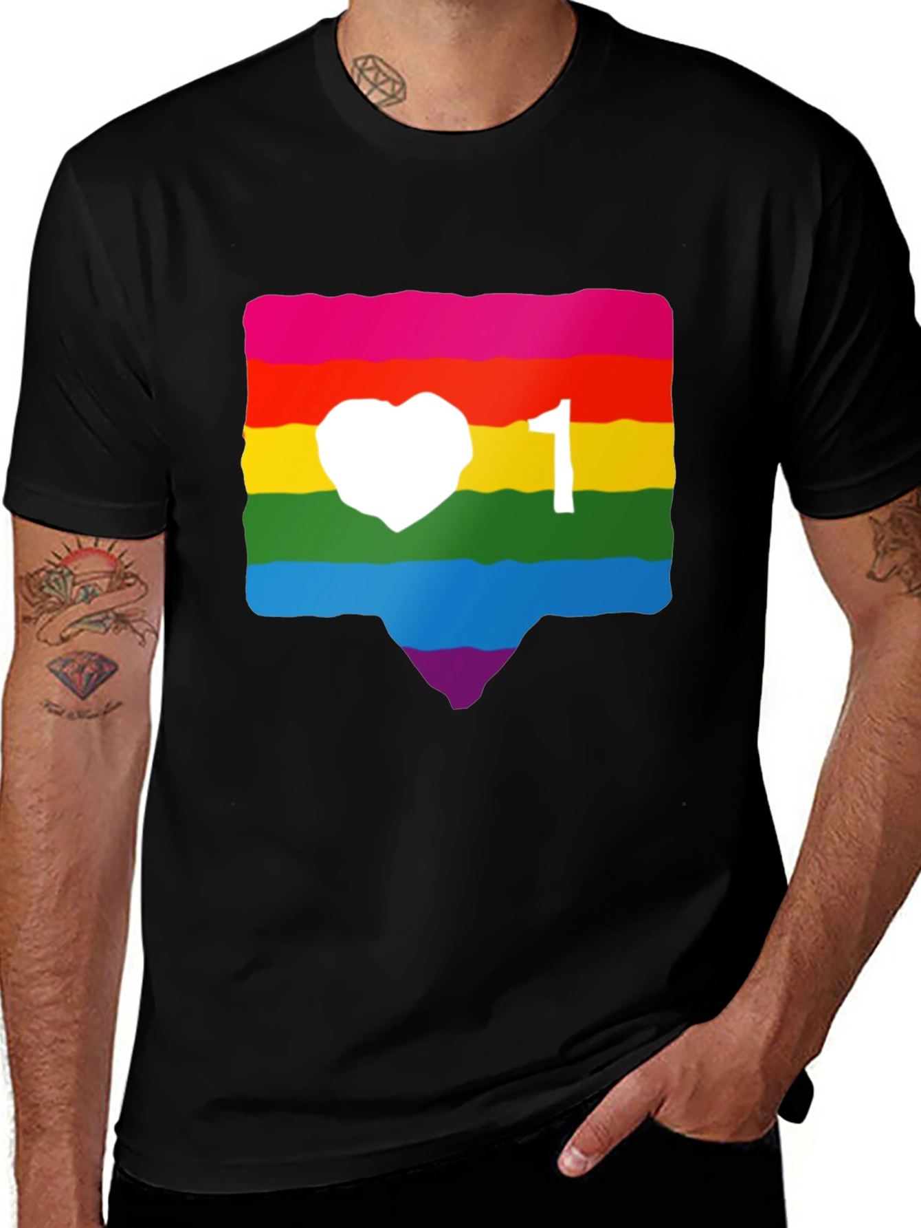 Variant 24 of Rainbow Instagram Love T-Shirt
