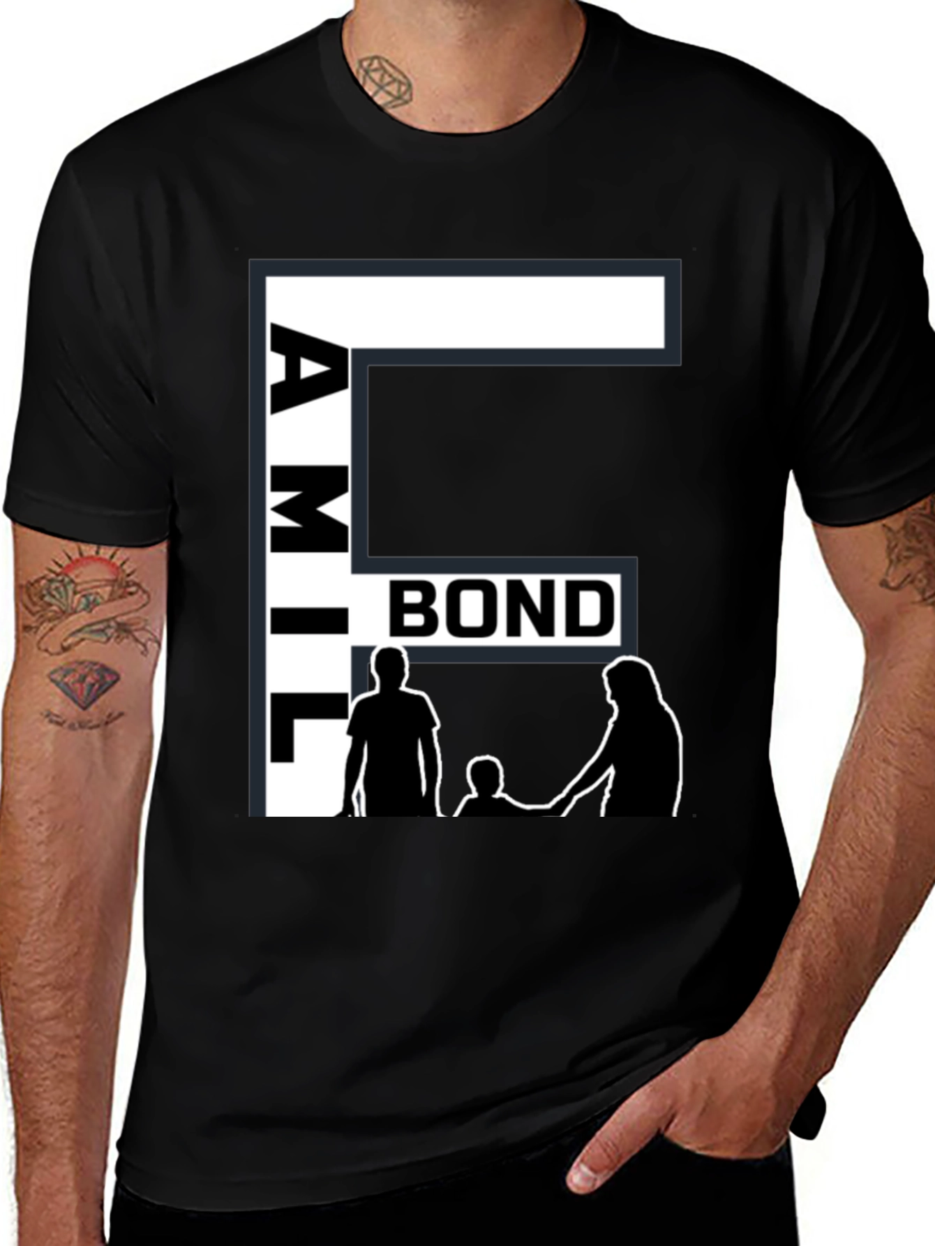 Variant 29 of Family Bond Black T-Shirt