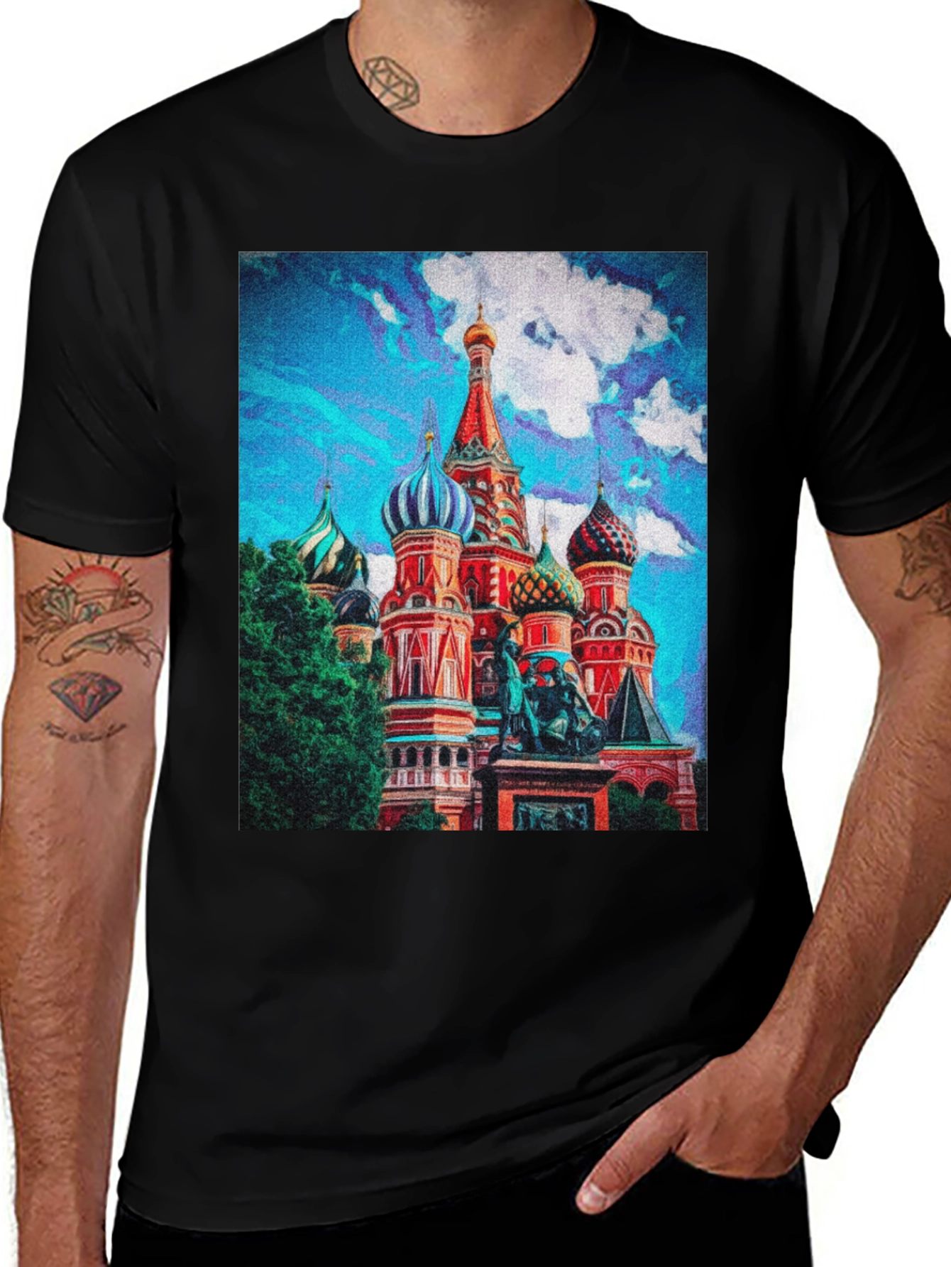 Variant 4 of St. Basil's Cathedral Graphic T-Shirt