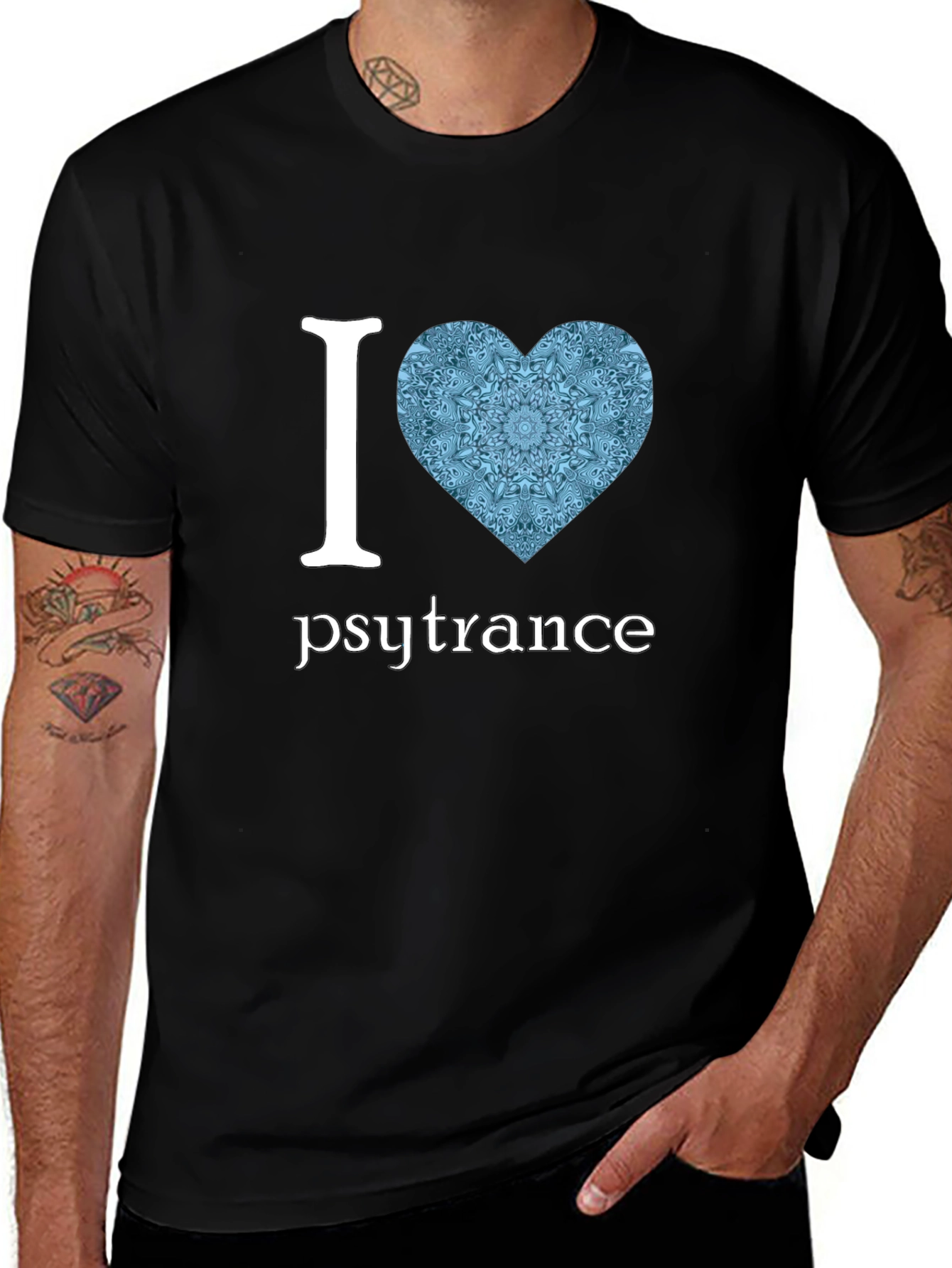Variant 13 of I Love Psytrance Graphic Tee
