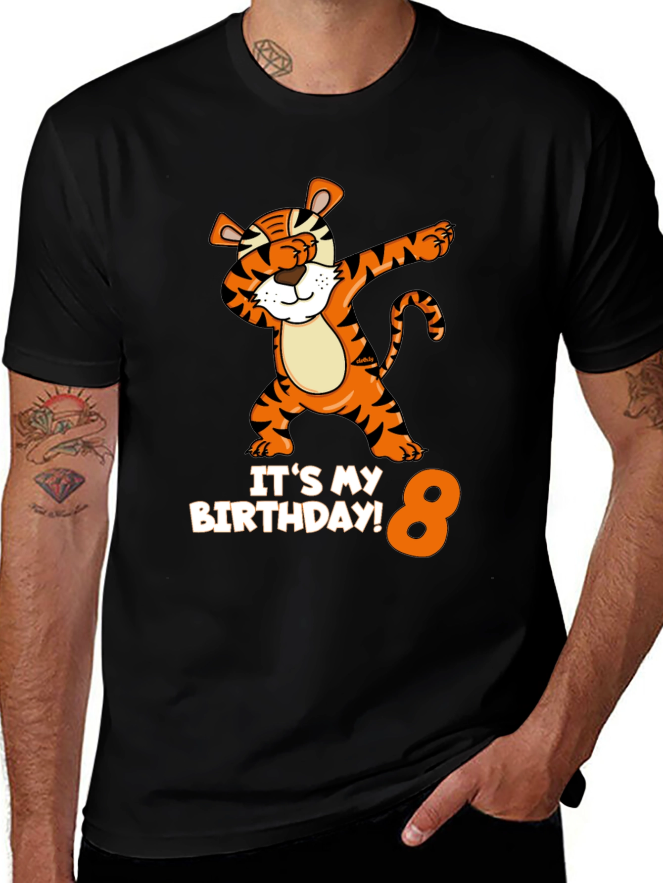 Variant 16 of Birthday Tiger Dab T-Shirt