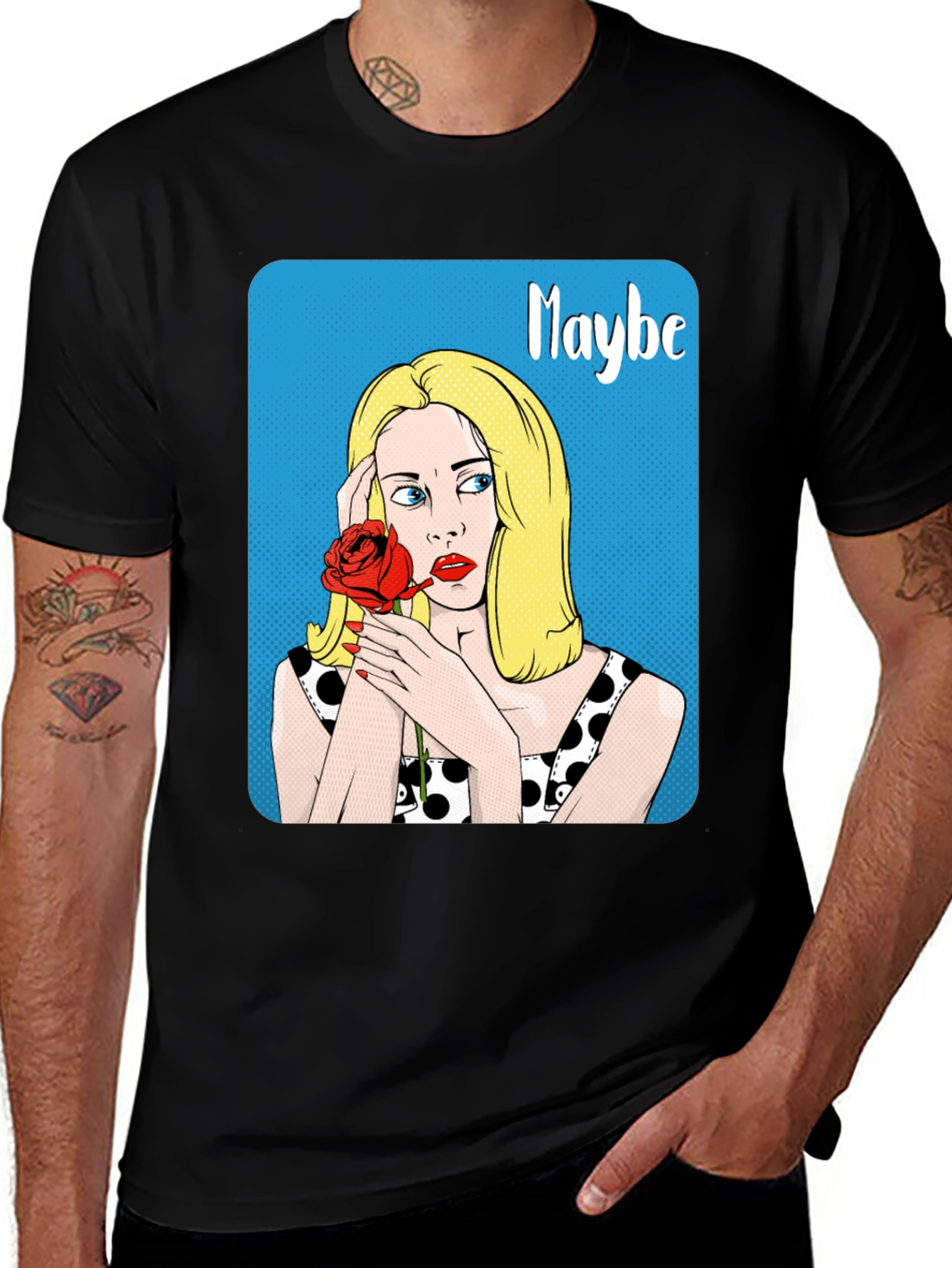 Pop Art 'Maybe' Graphic Tee