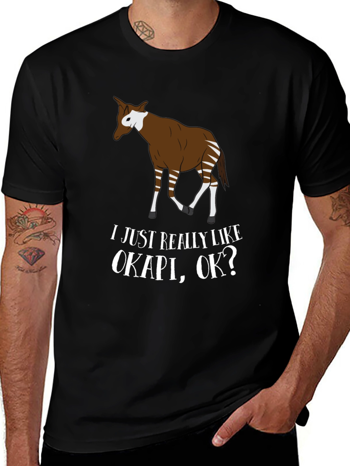 Funny Okapi Graphic T-Shirt