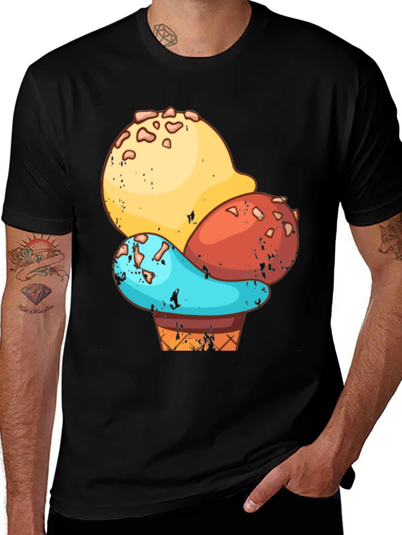 Variant 16 of Ice Cream Cone Graphic T-Shirt