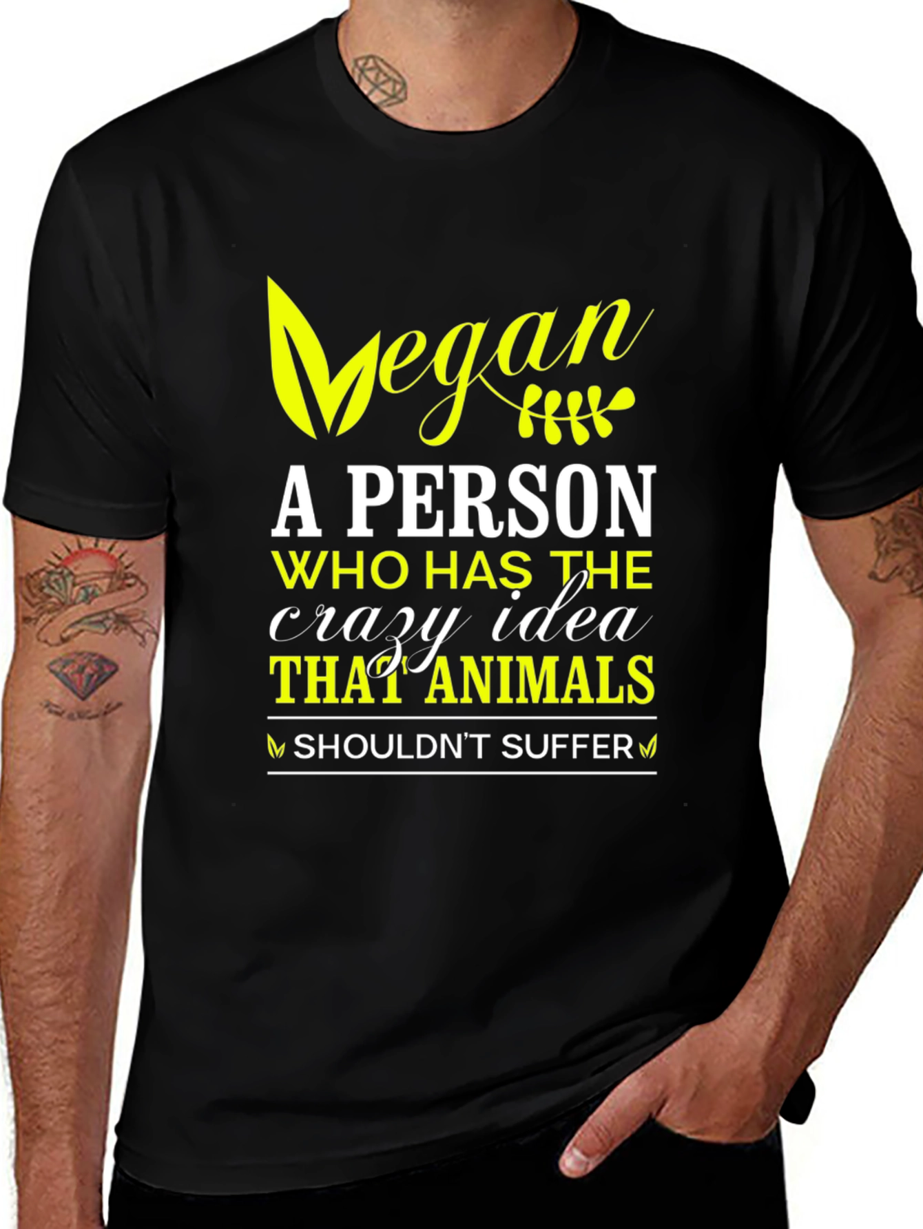Variant 26 of Megan Vegan Animal Lover T-Shirt