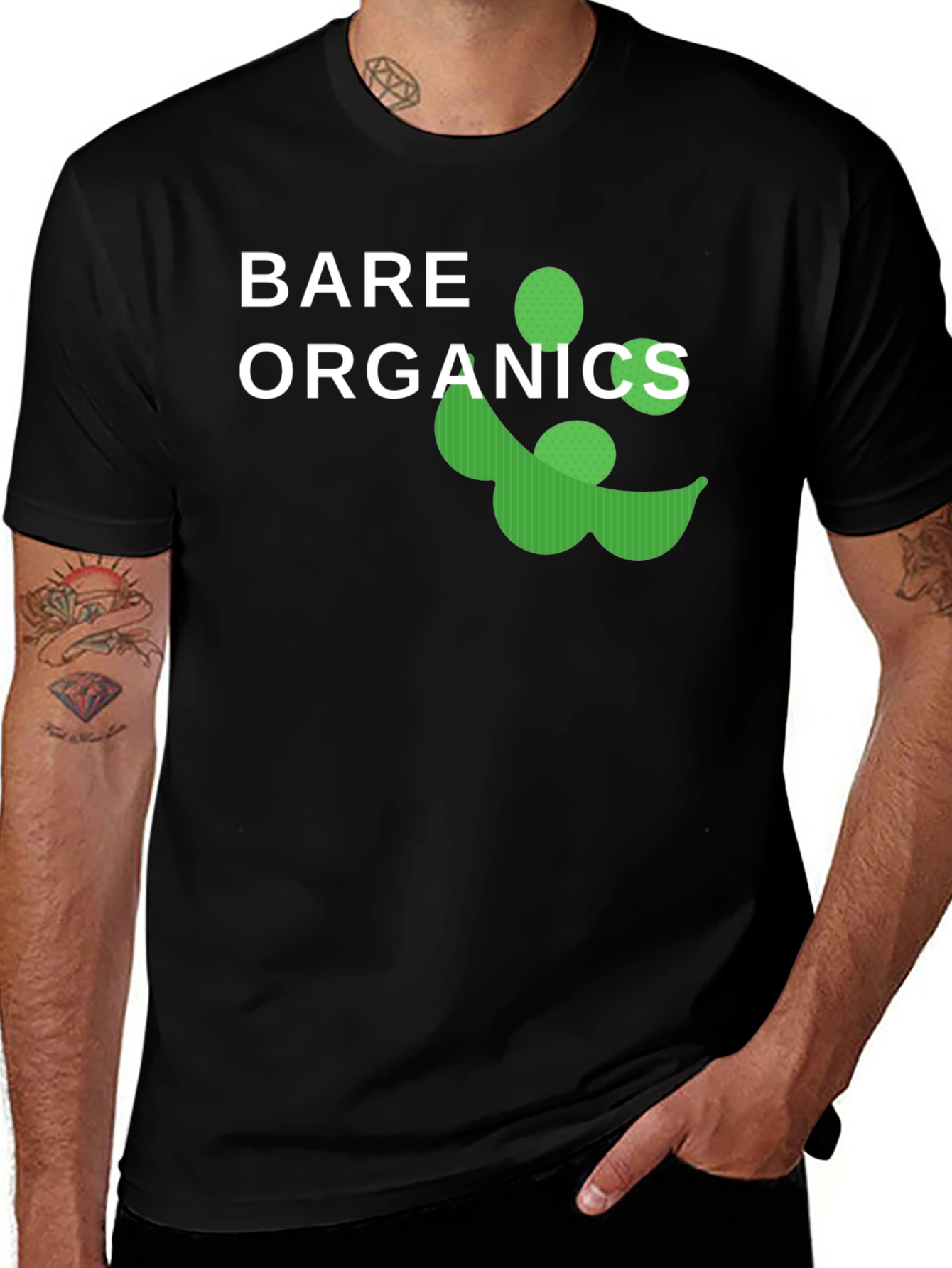 Variant 20 of Bare Organics Black T-Shirt