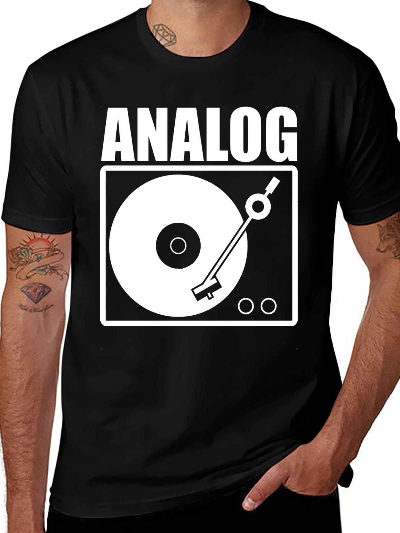 Variant 26 of Analog Record Player T-Shirt - Music Lover Tee