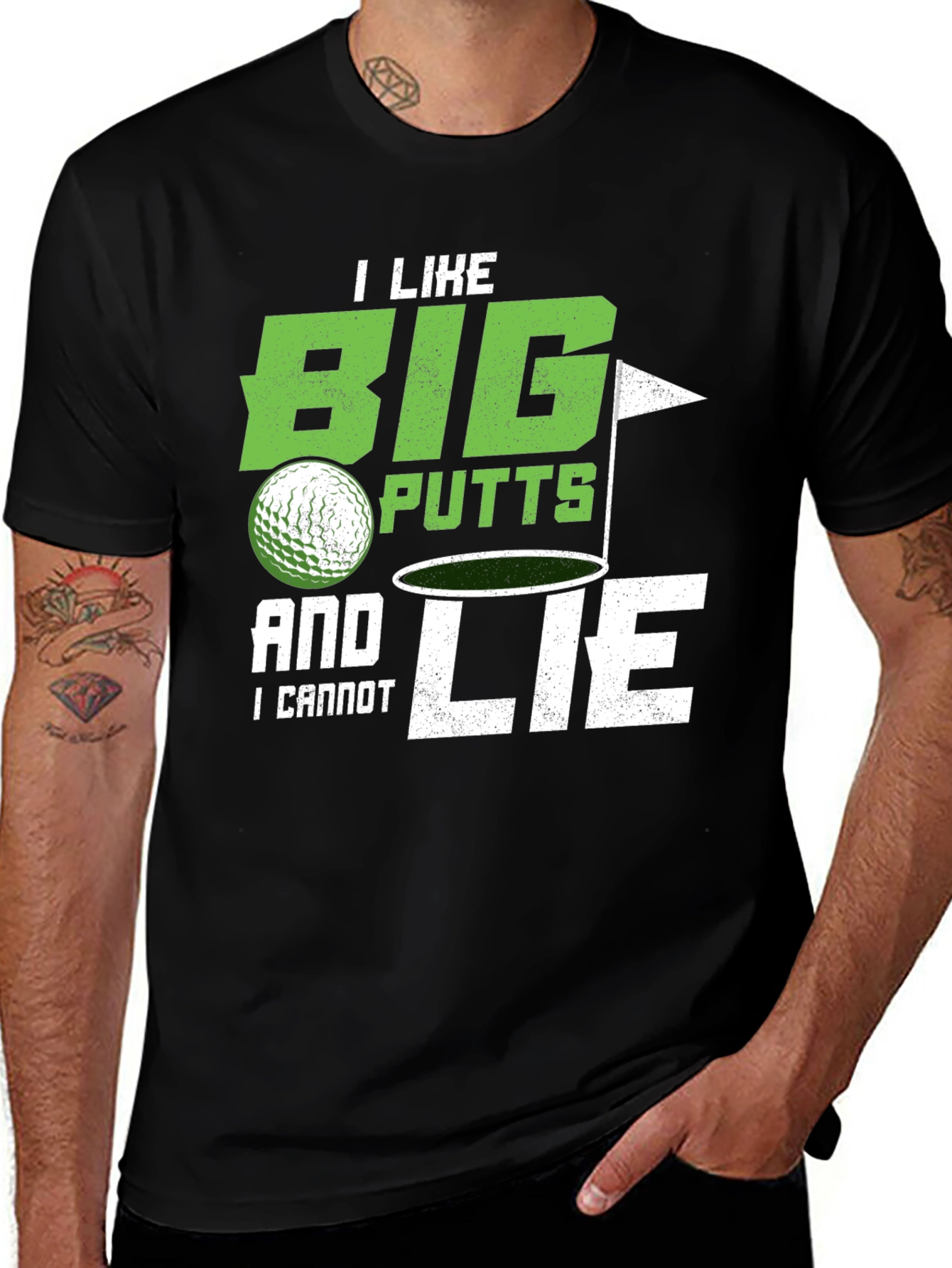 Variant 26 of Big Putts & I Cannot Lie Golf T-Shirt