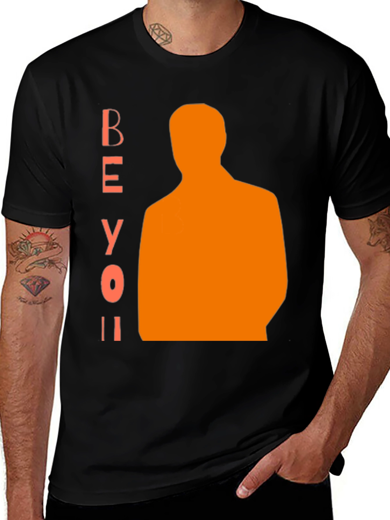 Variant 29 of Be You Graphic Tee - Black