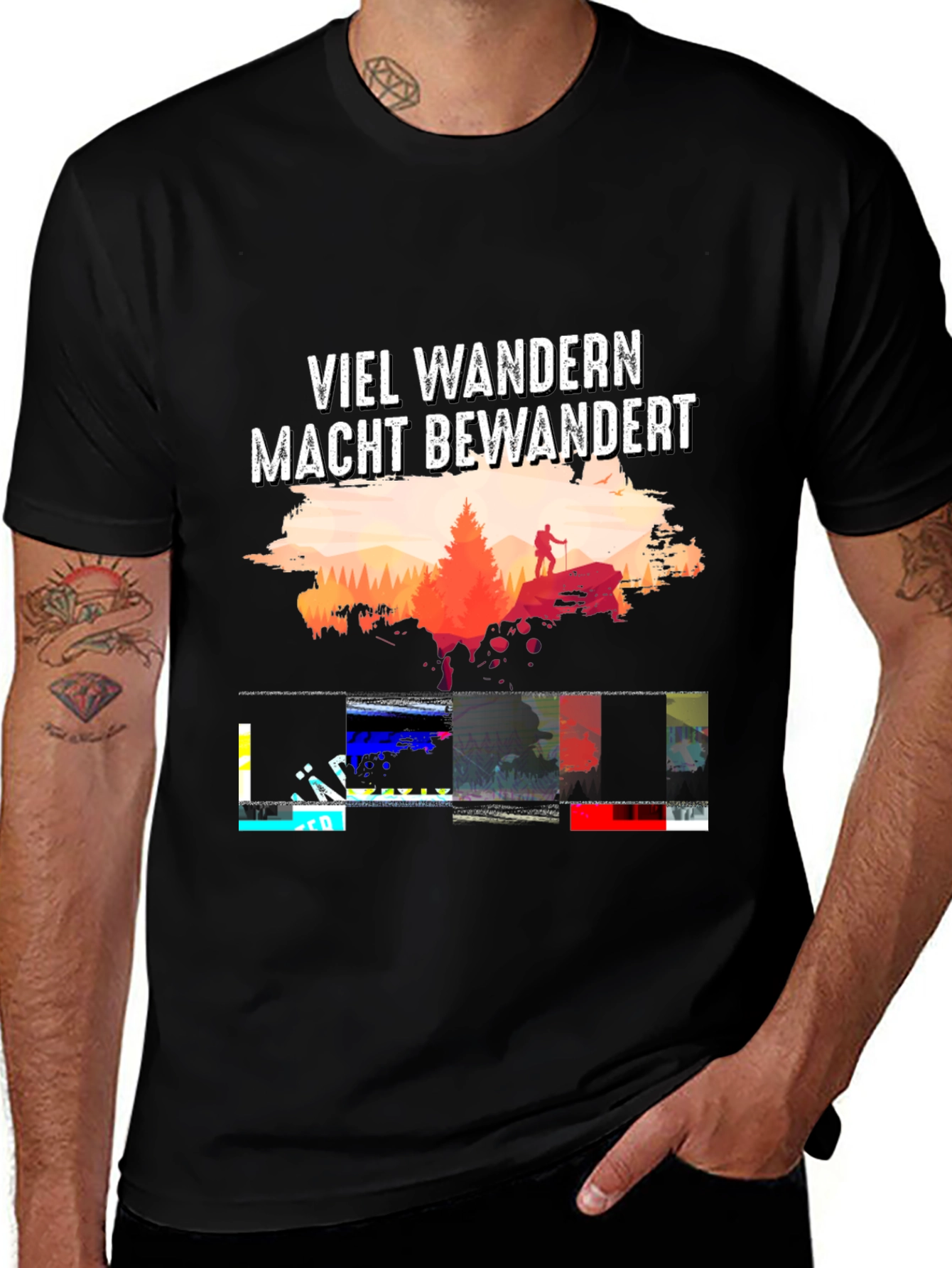 Variant 23 of Hiking Adventure T-Shirt - Viel Wandern Macht Bewandert