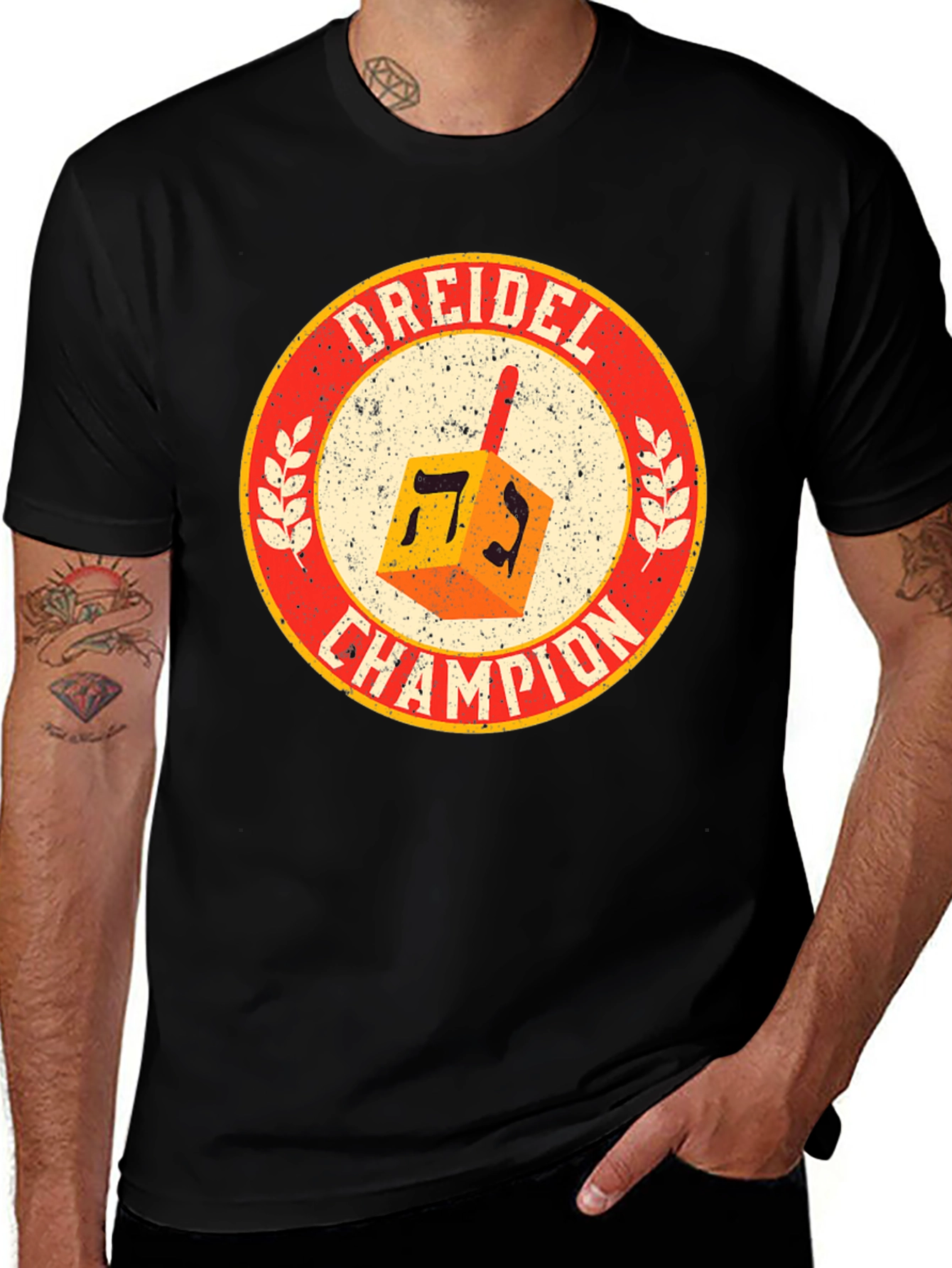 Dreidel Champion T-Shirt - Hanukkah Pride
