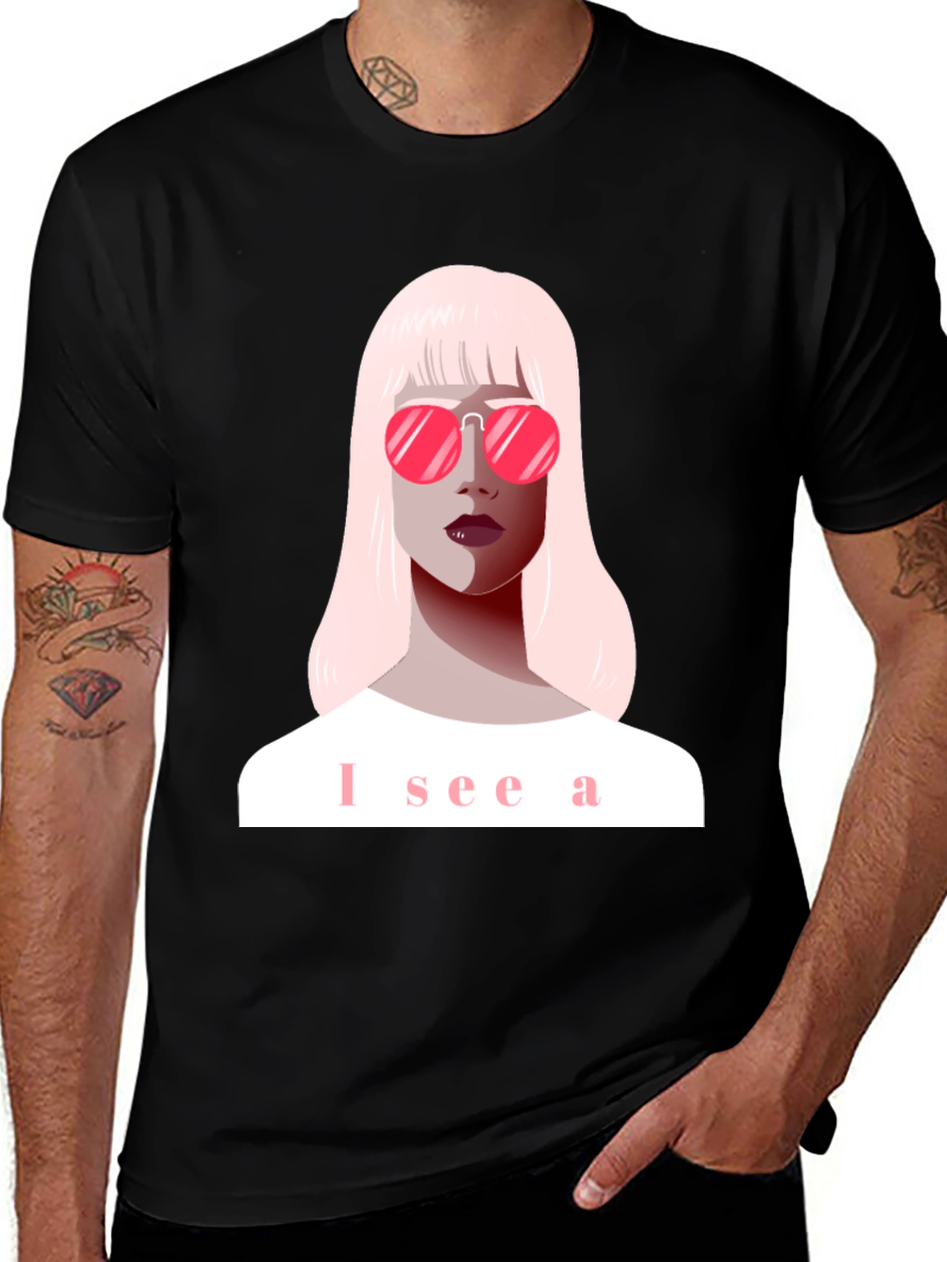 Variant 5 of Stylish Graphic T-Shirt - I See A Woman