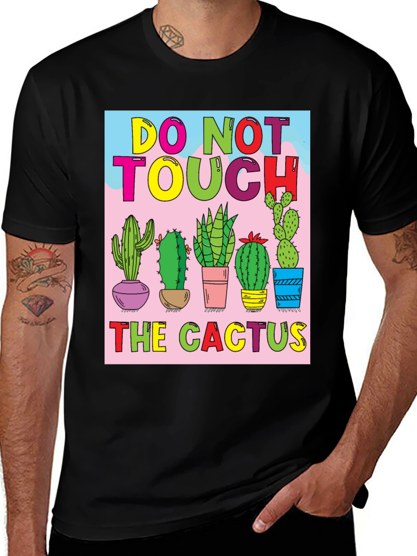 Variant 4 of Do Not Touch The Cactus Graphic T-Shirt