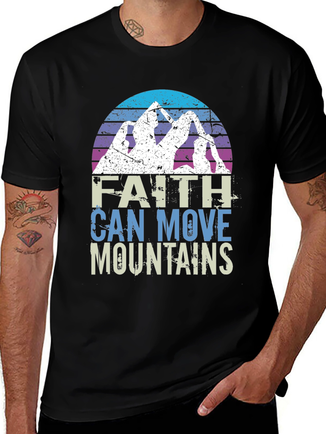 Variant 23 of Faith Can Move Mountains Graphic Tee