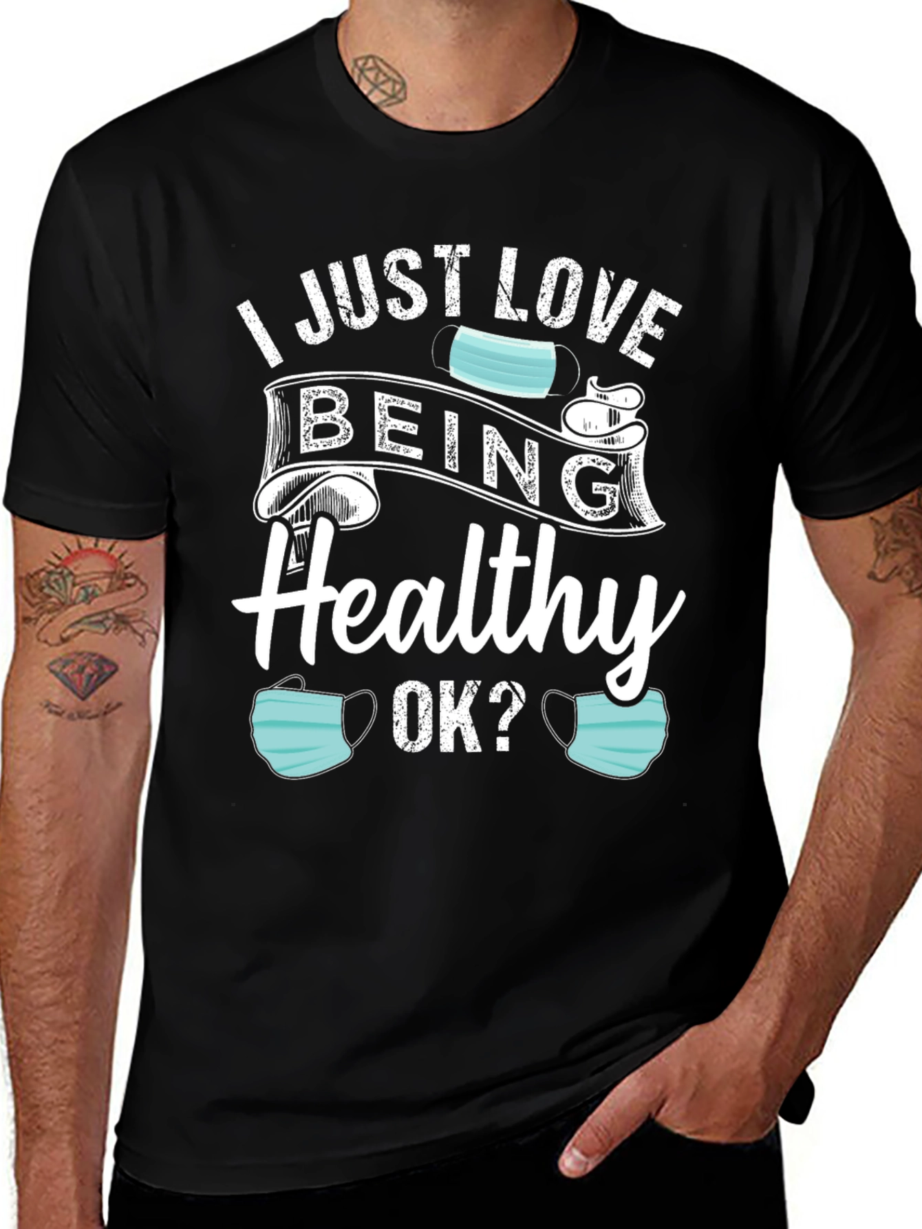 Variant 7 of I Just Love Being Healthy T-Shirt