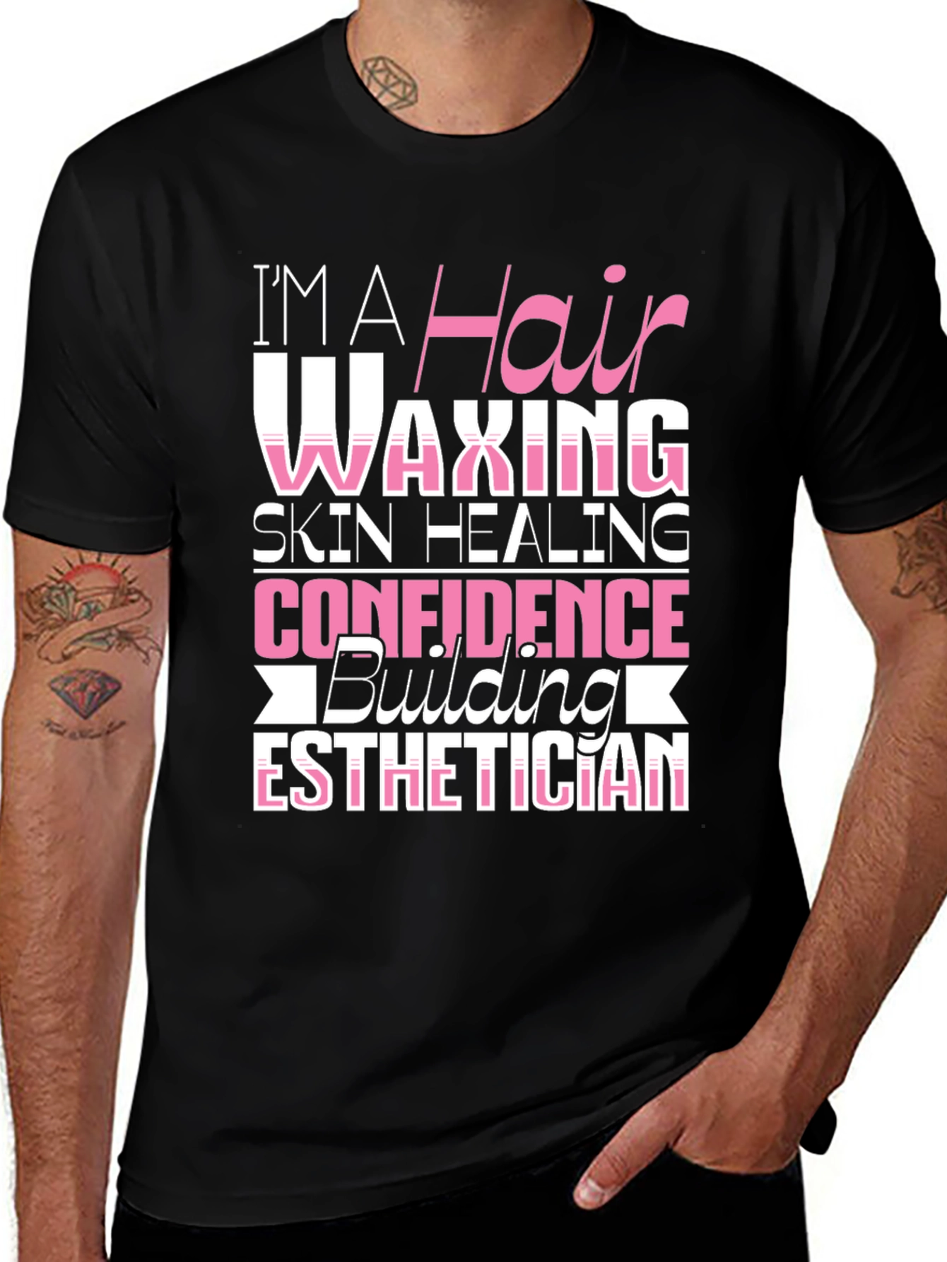 Variant 20 of Esthetician Hair Waxing Skin Healing Confidence Building T-Shirt