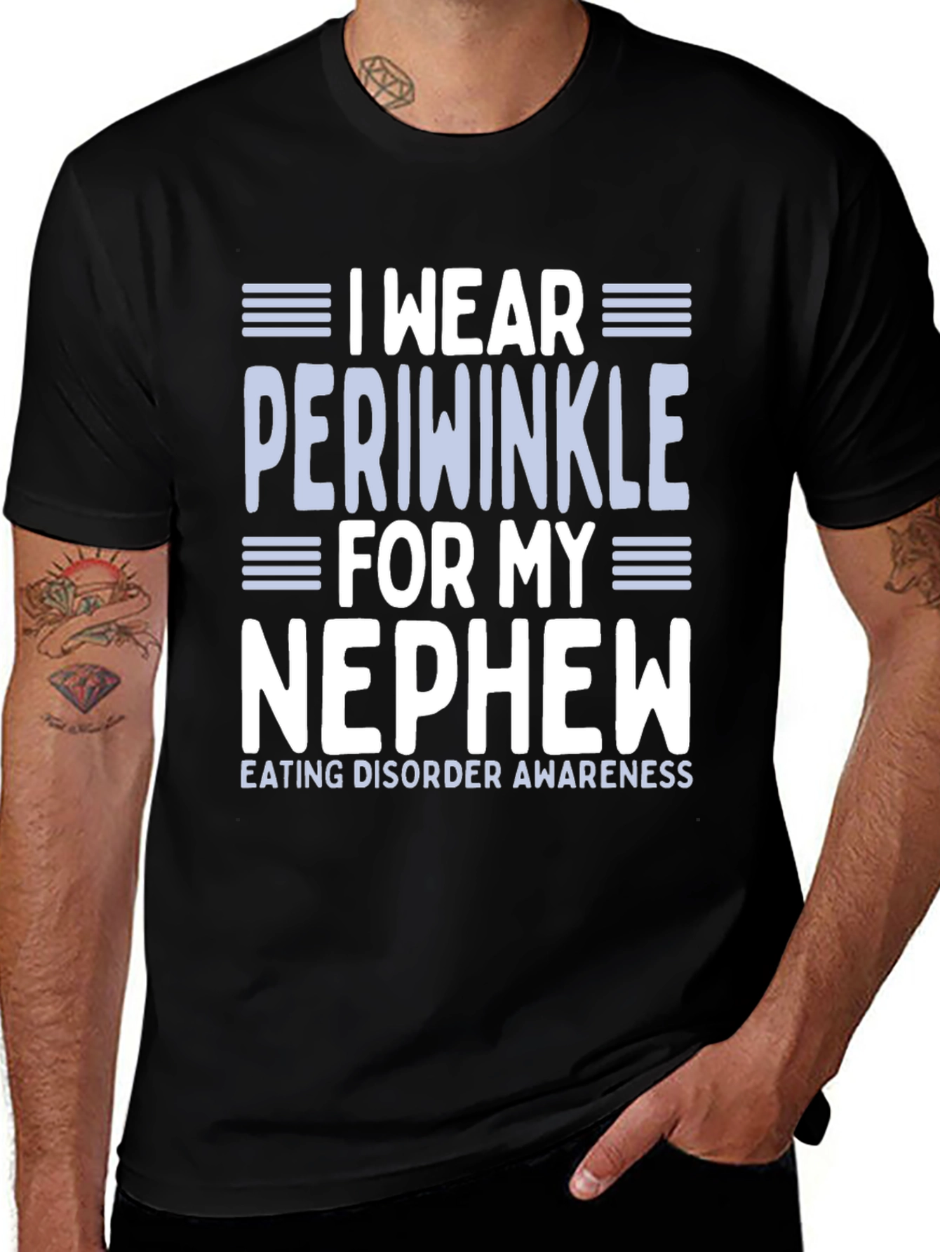 Periwinkle for My Nephew Eating Disorder Awareness T-Shirt