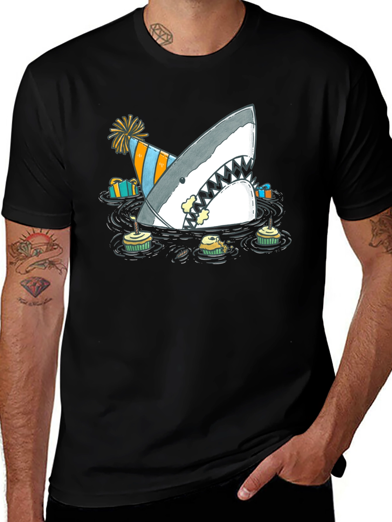 Variant 14 of Birthday Shark T-Shirt