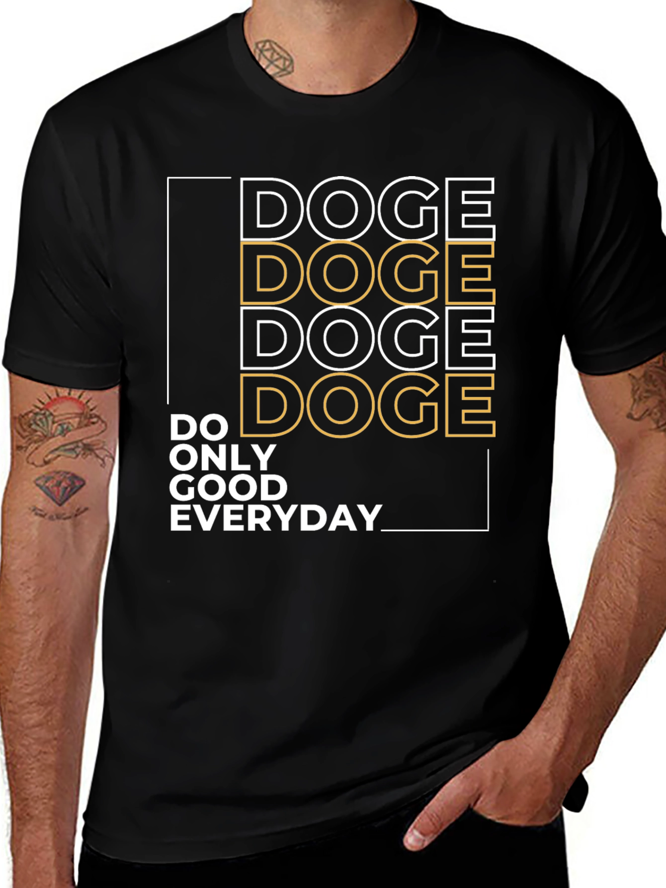 Doge Do Only Good Everyday Graphic Tee
