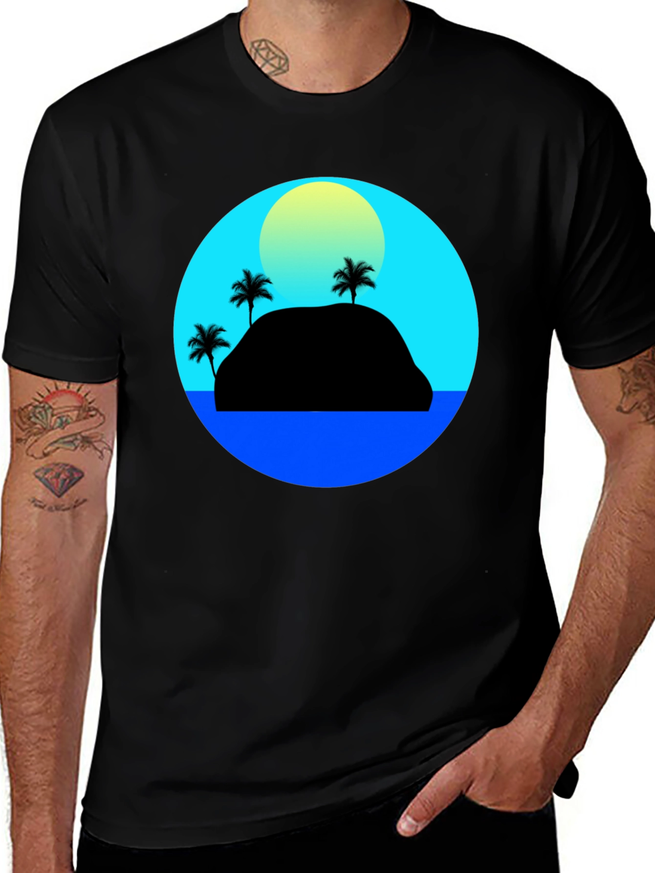 Variant 30 of Island Sunset Graphic Tee
