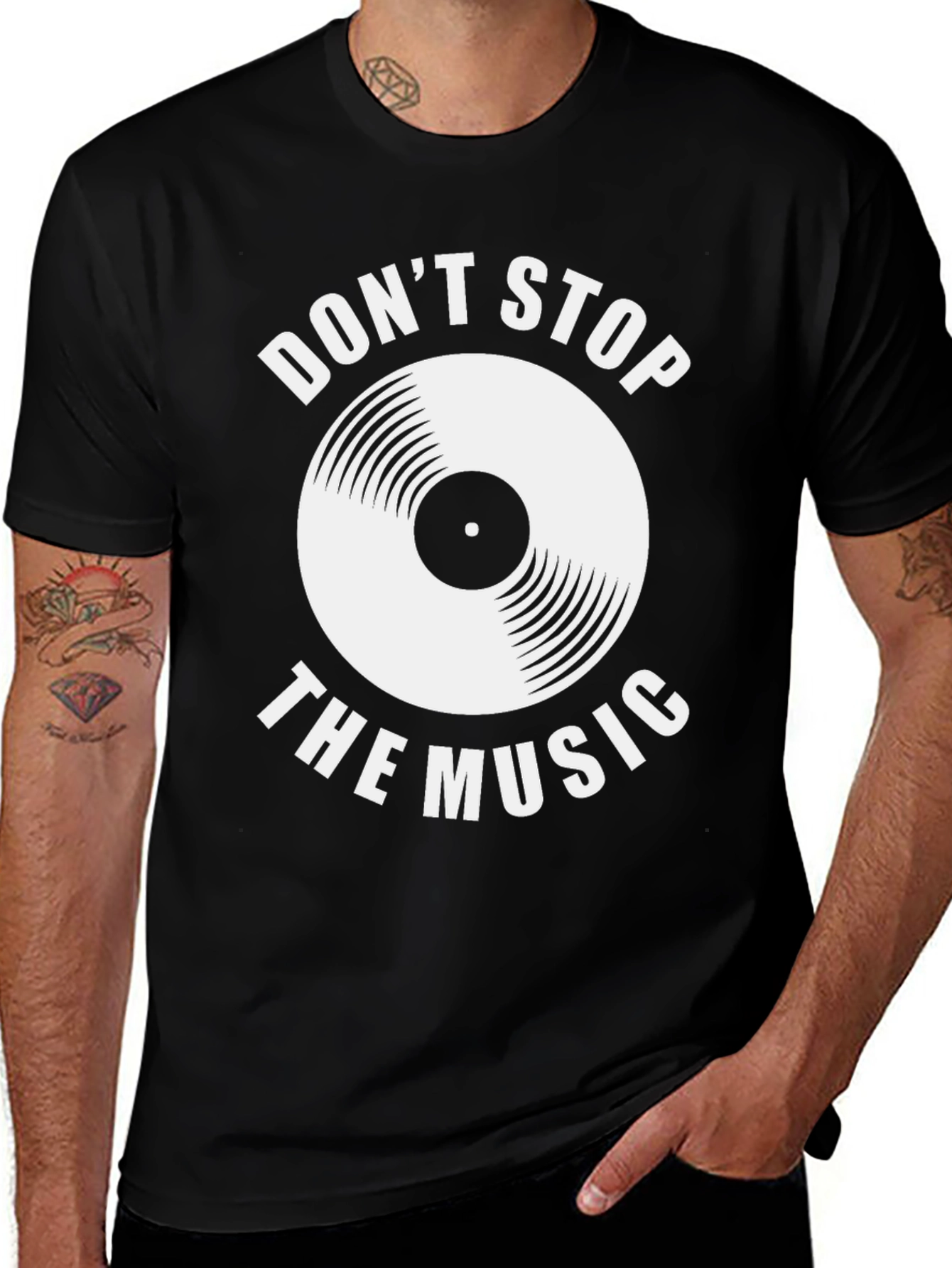 Variant 9 of Don't Stop the Music Graphic Tee
