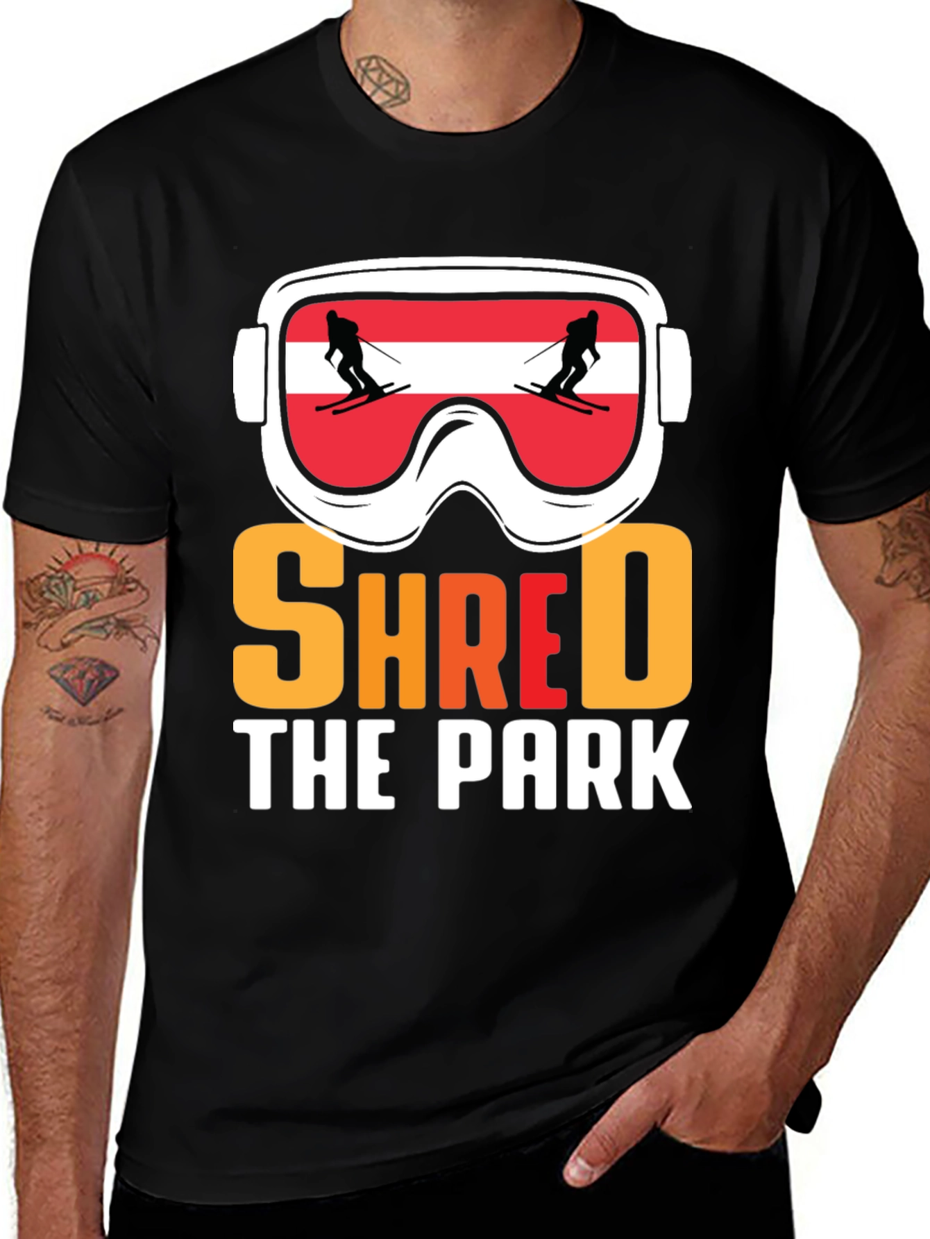 Shred The Park Ski Goggles T-Shirt