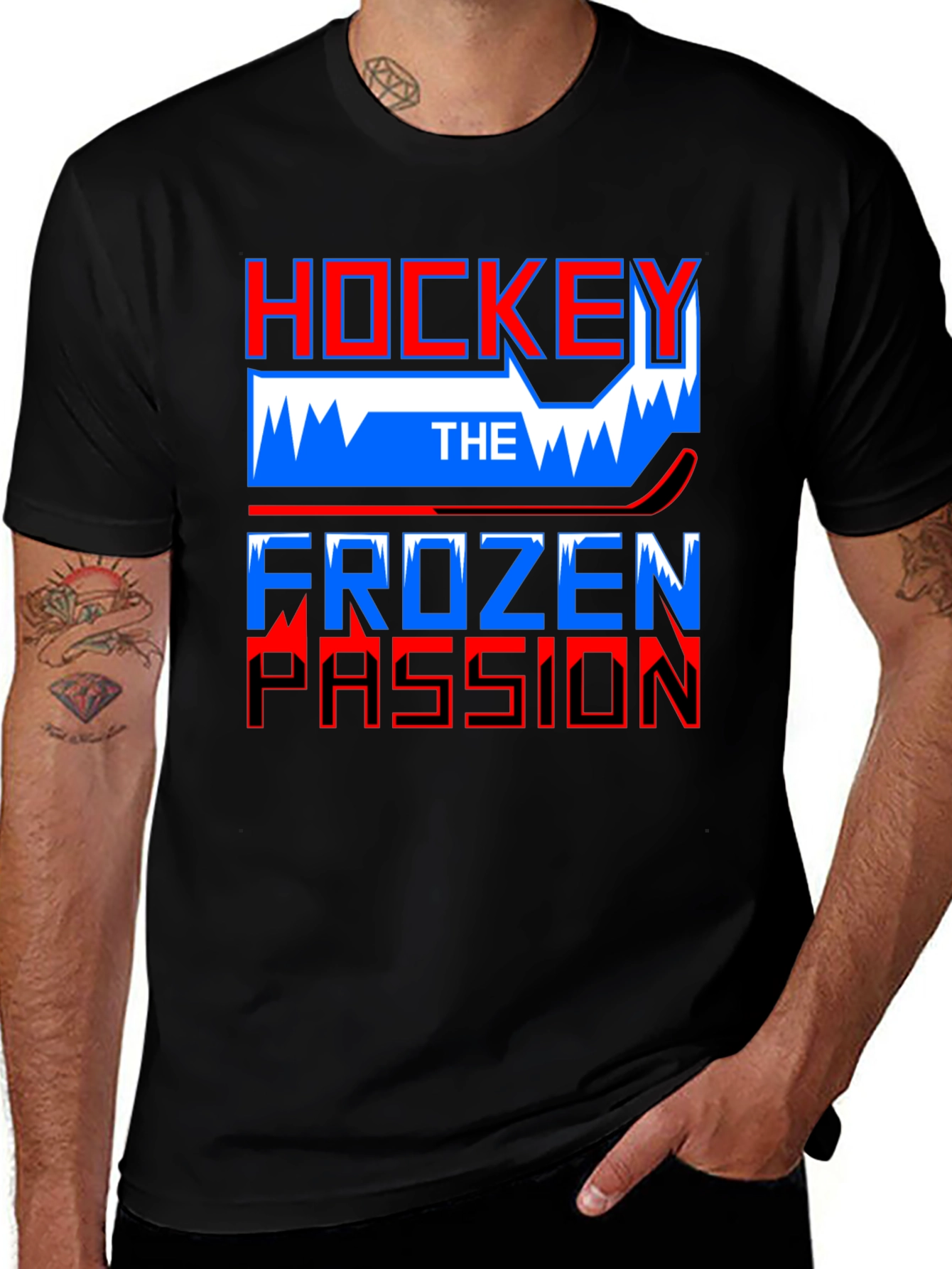Variant 8 of Hockey The Frozen Passion Graphic T-Shirt