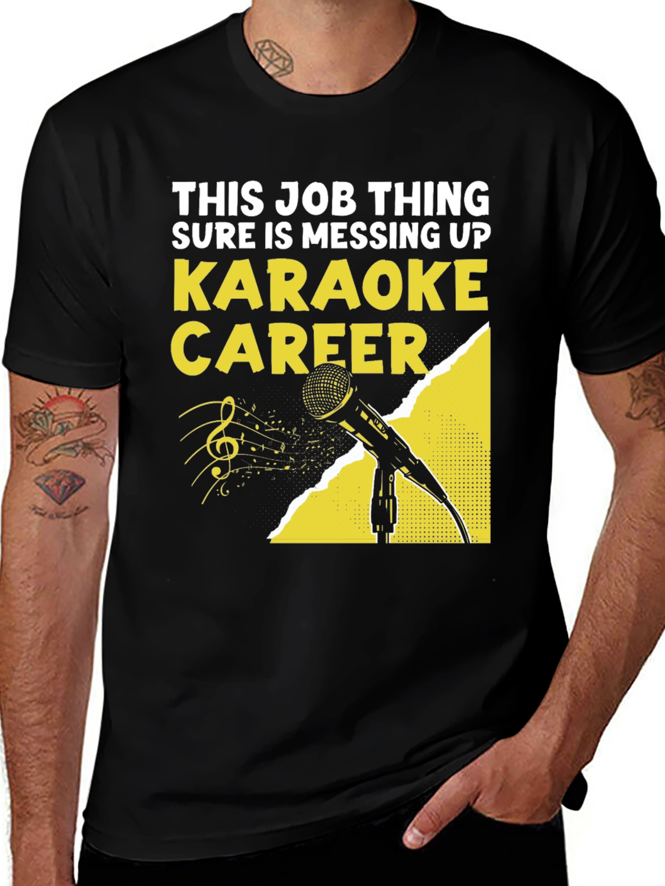 Variant 25 of Karaoke Career T-Shirt - Funny Musician Tee