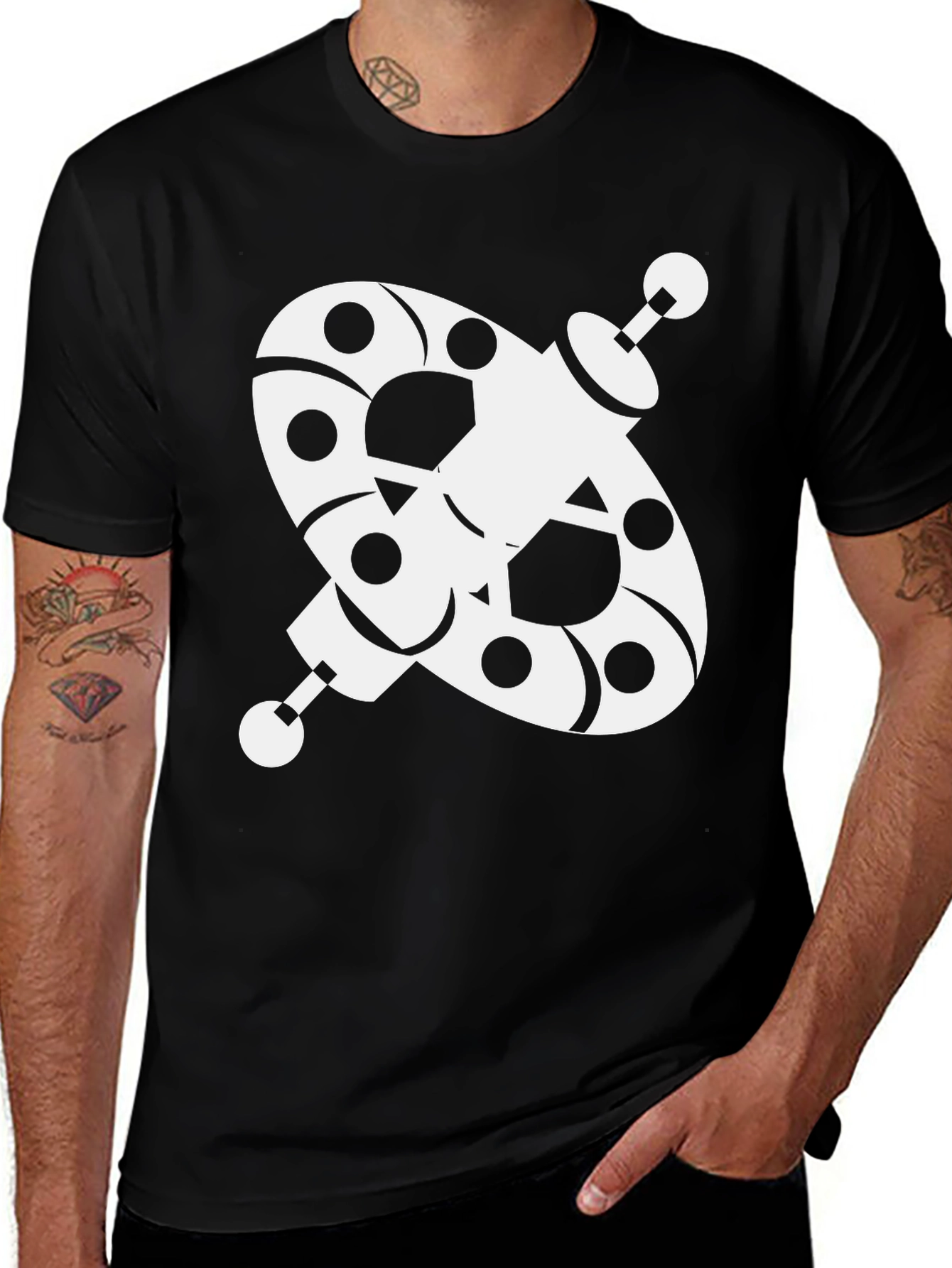 Variant 18 of Abstract Spacecraft Graphic Tee