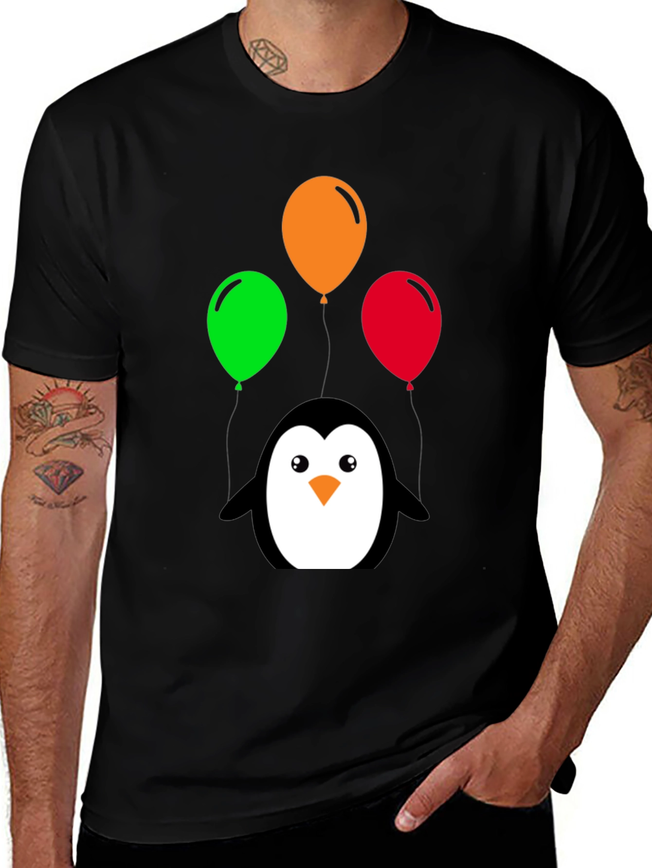 Variant 15 of Penguin & Balloons Graphic Tee